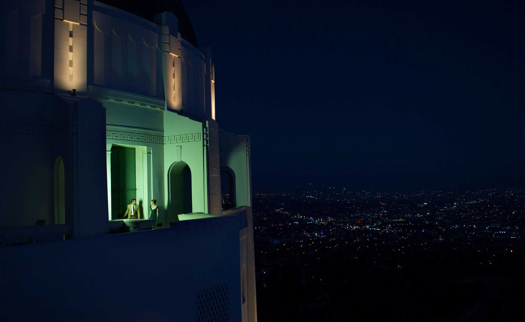 Griffith Observatory, La La Land, Notte, Los Angeles, Full HD, sfondo desktop
