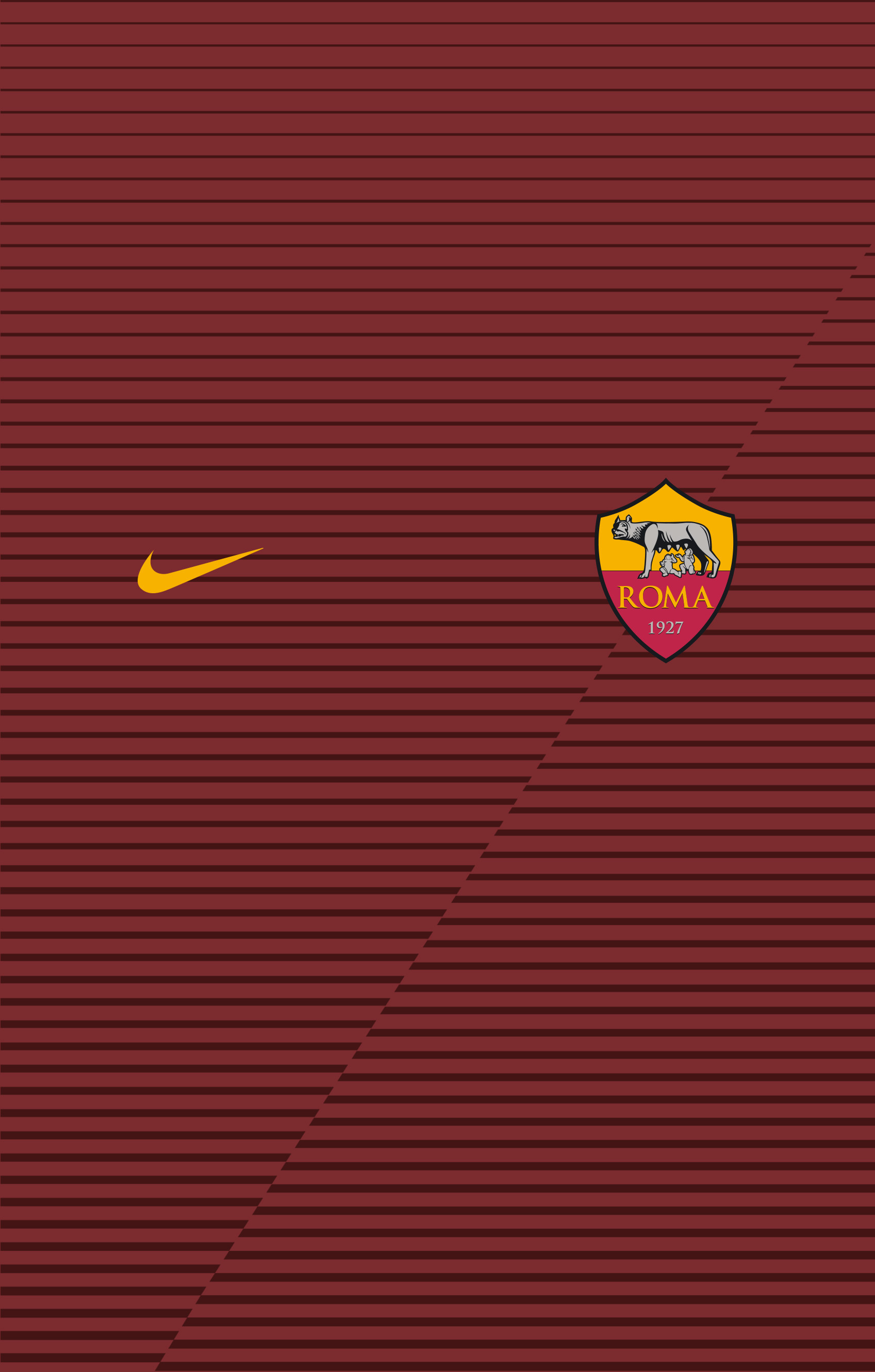 Maglia AS Roma, AS Roma, Nike, Bordeaux, QHD+, wallpaper per smartphone