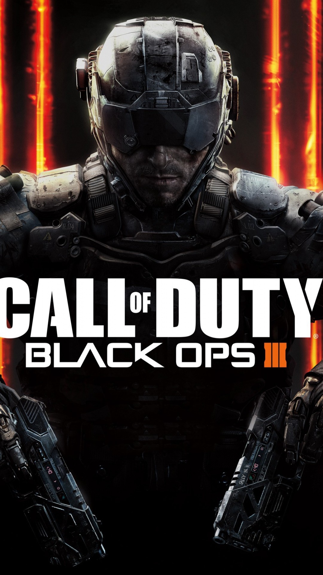 Call of Duty: Black Ops III, Logo, Soldato, Verticale, Full HD, schermata di blocco del cellulare