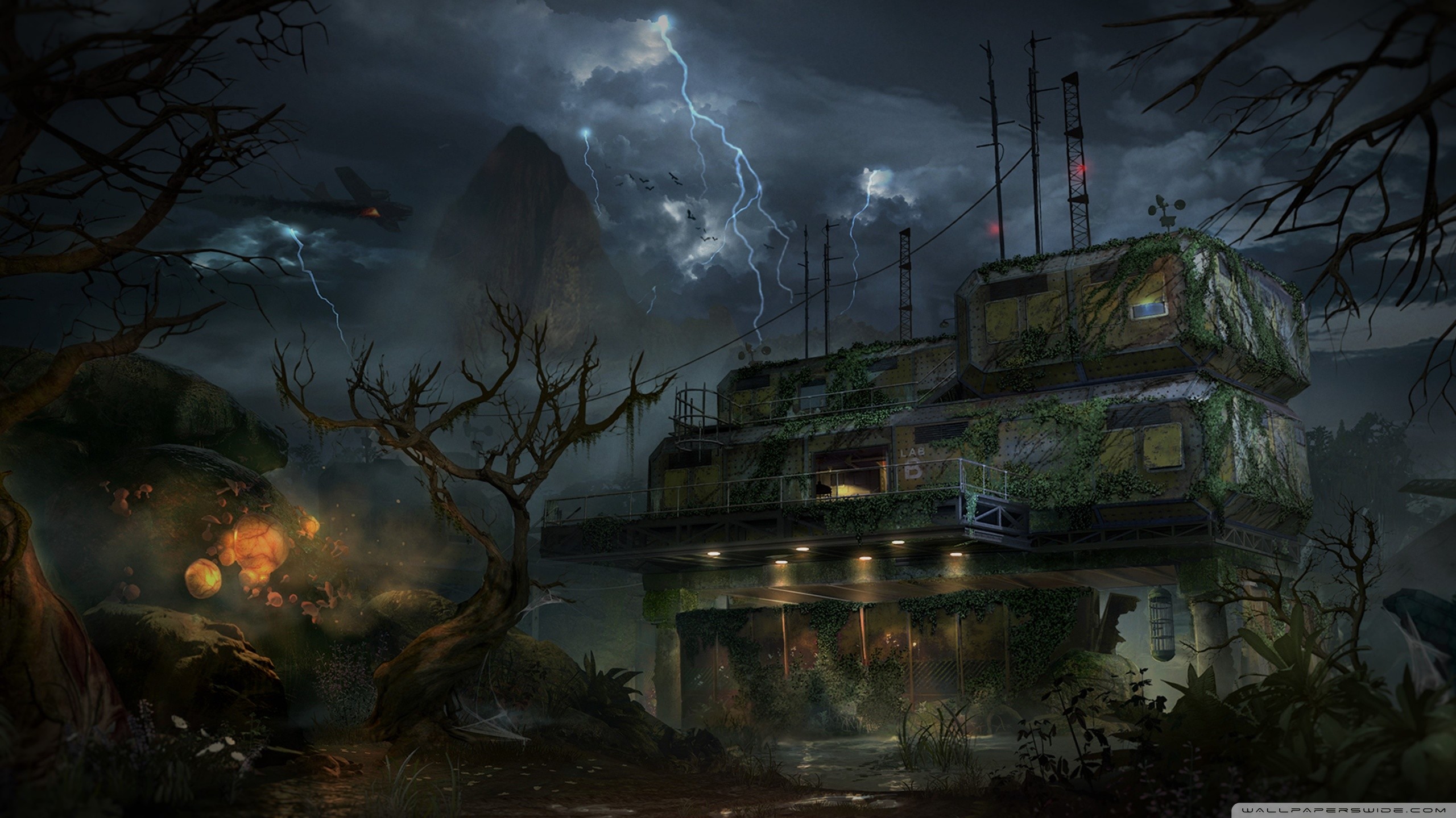 Call of Duty: Black Ops III, Zombies, Base, Tempesta, 2K, sfondo desktop