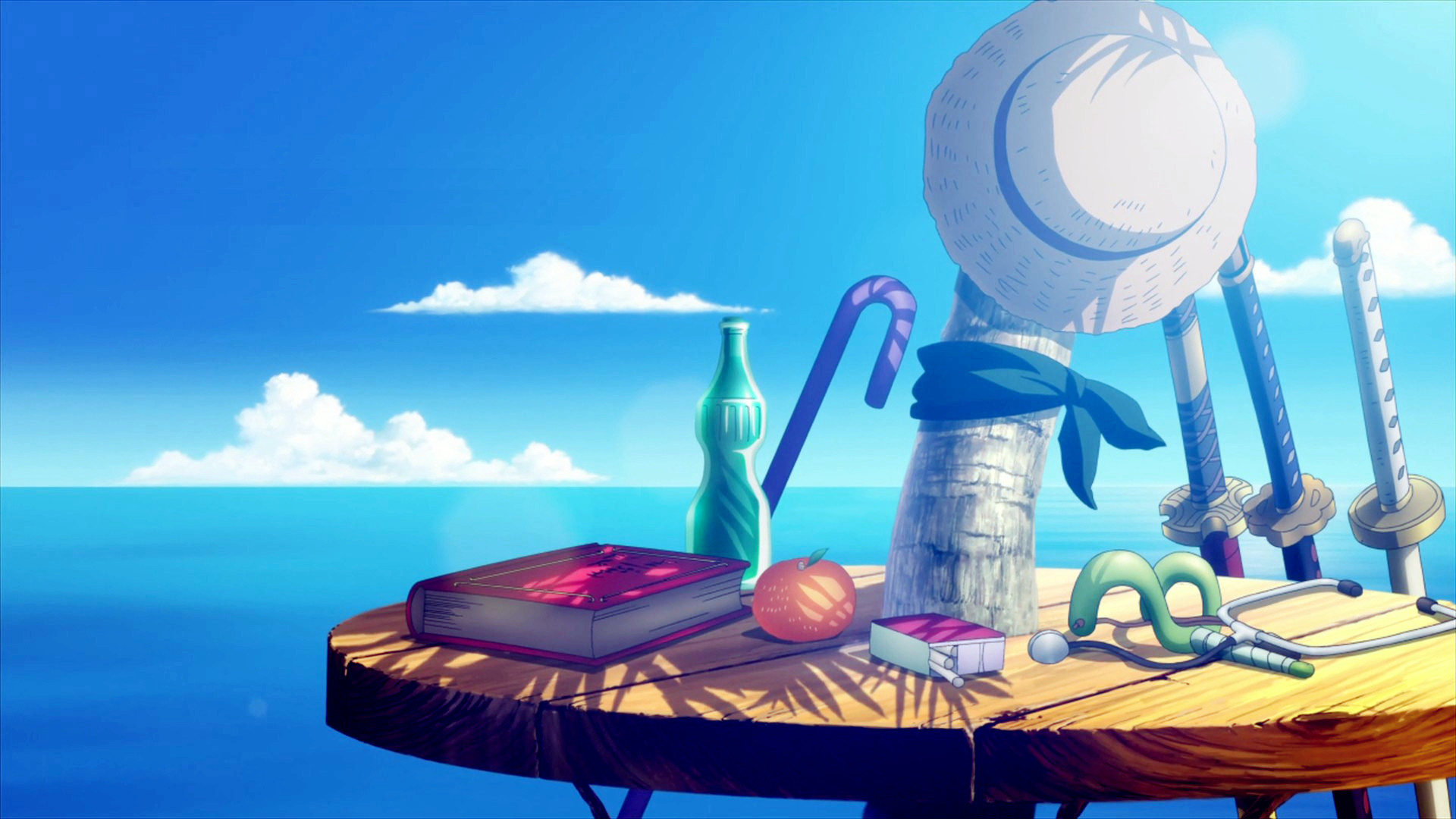One Piece, Cappello di paglia, Mare, Oggetti della ciurma, Full HD, sfondo per PC