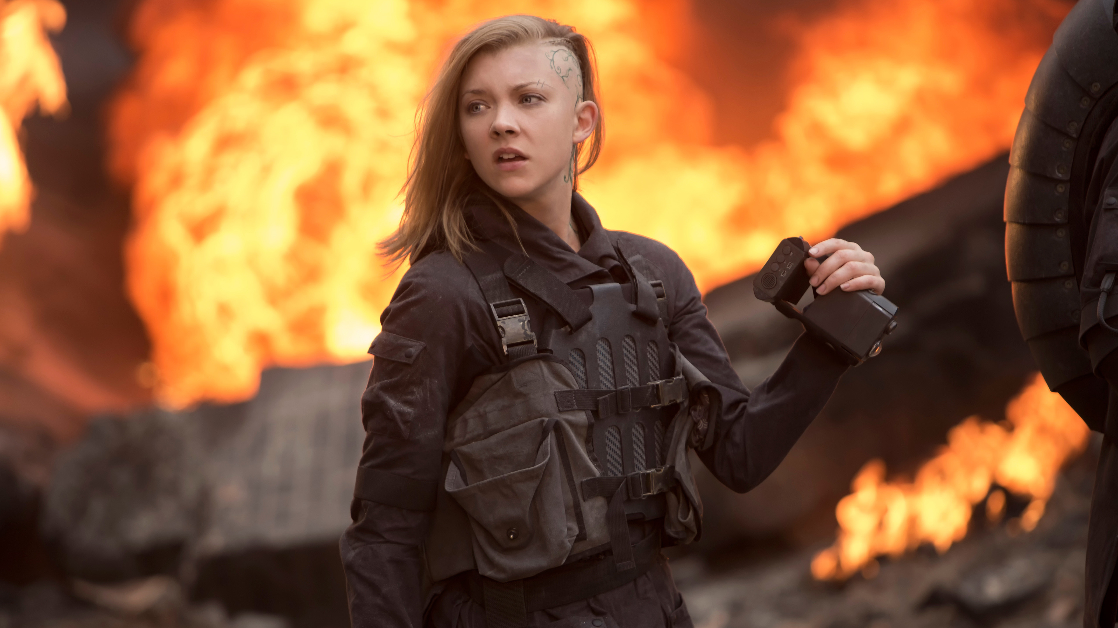 Natalie Dormer, Cressida, Hunger Games: Il canto della rivolta, Fuoco, sfondo 4K per portatile