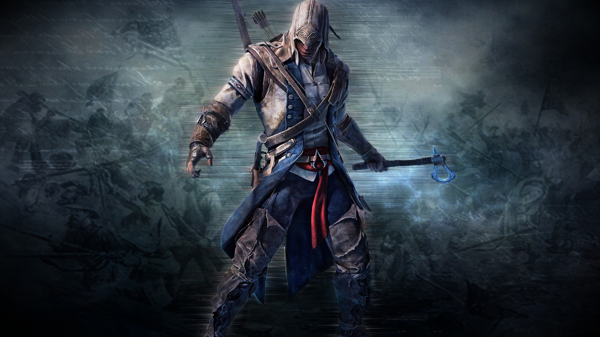 Connor Kenway, Assassin's Creed III, Tomahawk, Videogioco, Full HD, immagine di sfondo PC
