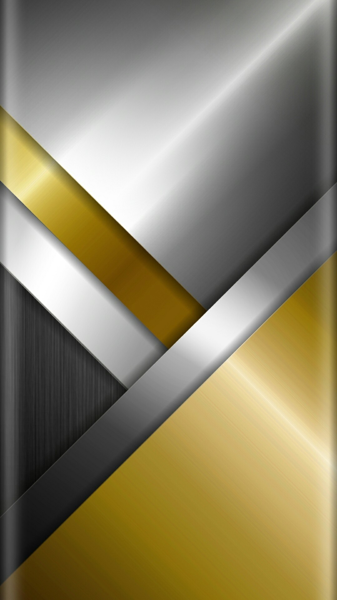 Oro e argento, Metallo spazzolato, Geometrico, Astratto, Full HD, schermata di blocco del cellulare