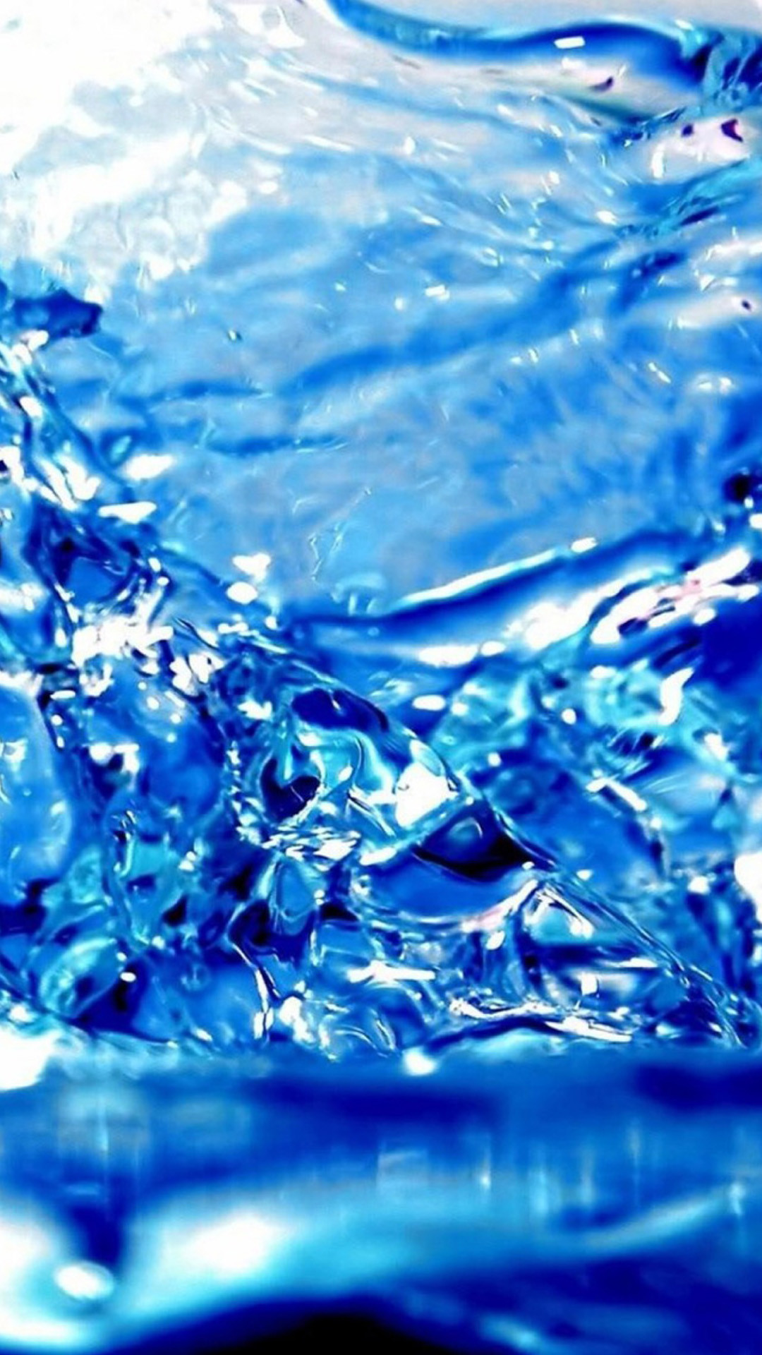 Acqua, Onde, Azzurro, Macro, sfondo Galaxy S5 Full HD