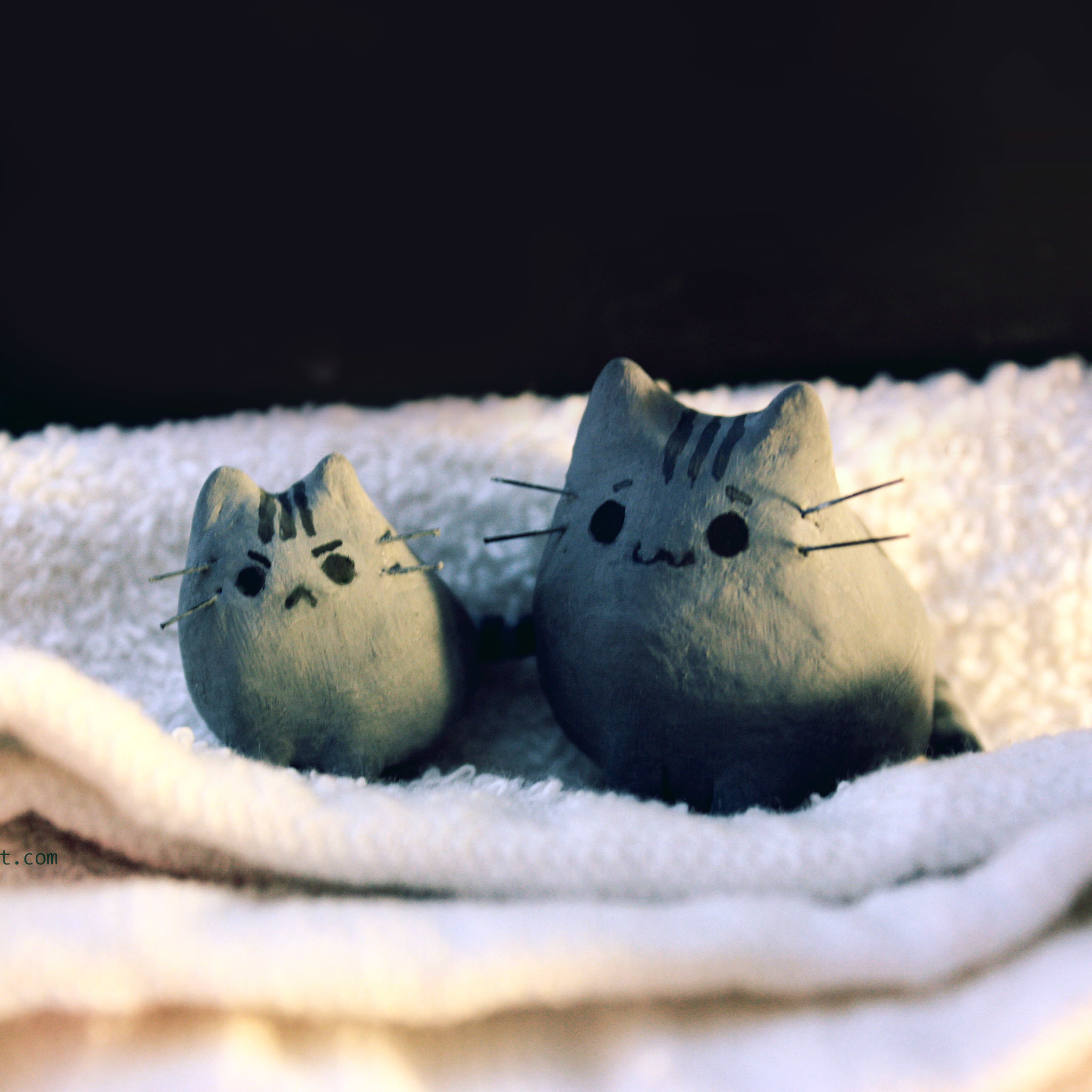 Pusheen, Gatti di argilla, Asciugamano, sfondo per iPad e tablet