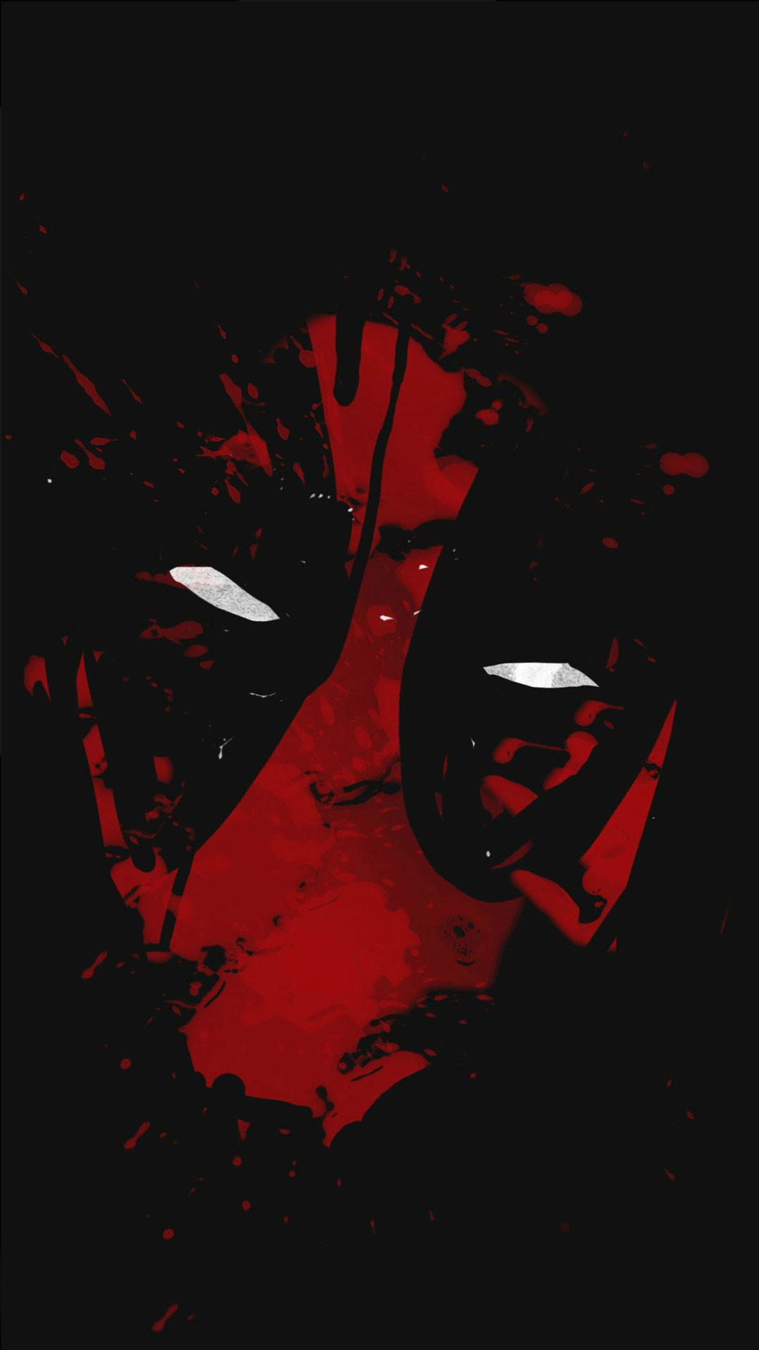 Deadpool, Marvel, Minimalista, Rosso, schermata di blocco Android