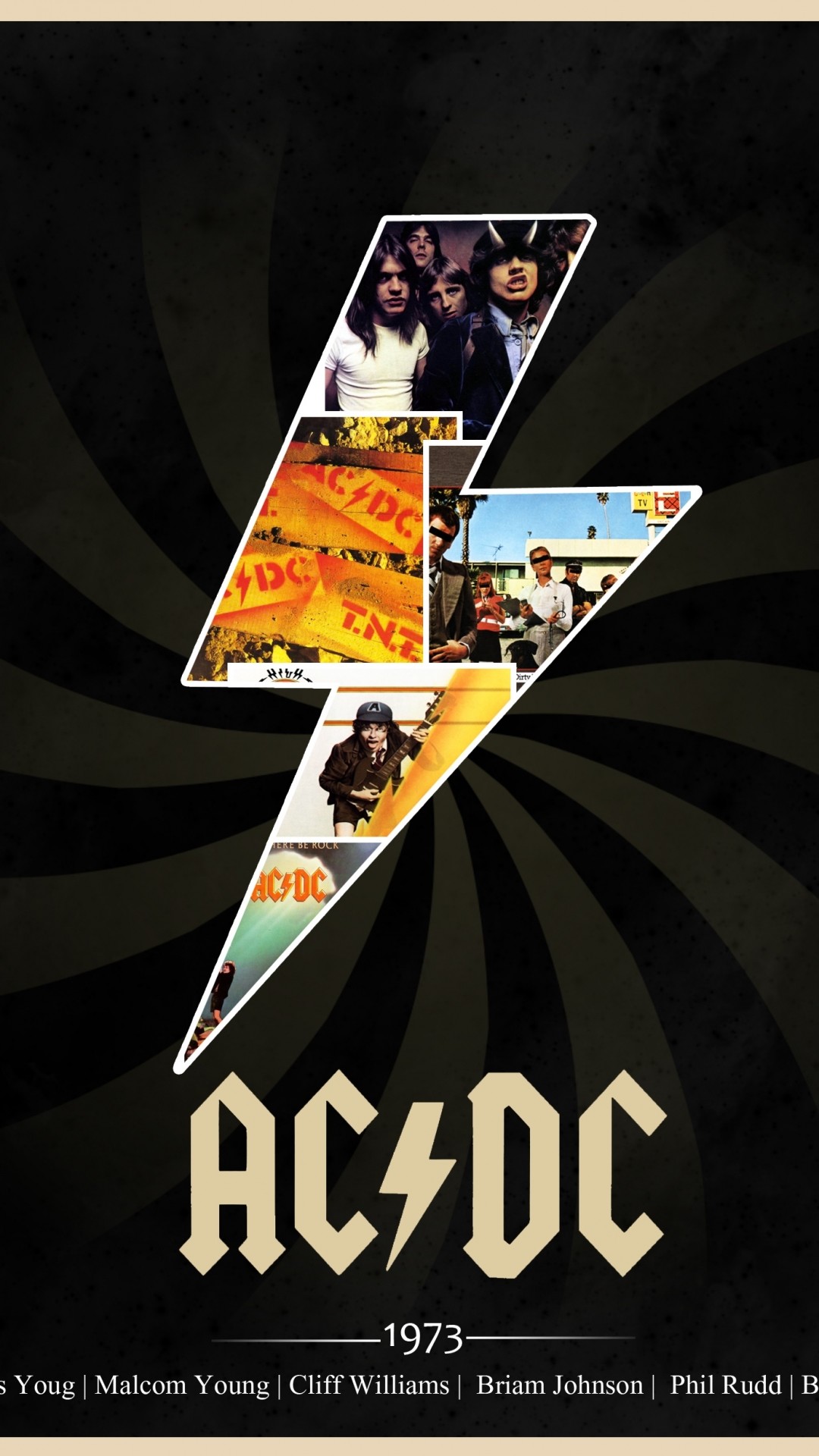 AC/DC, Fulmine, Poster, Hard rock, Full HD, sfondo per iPhone e Android
