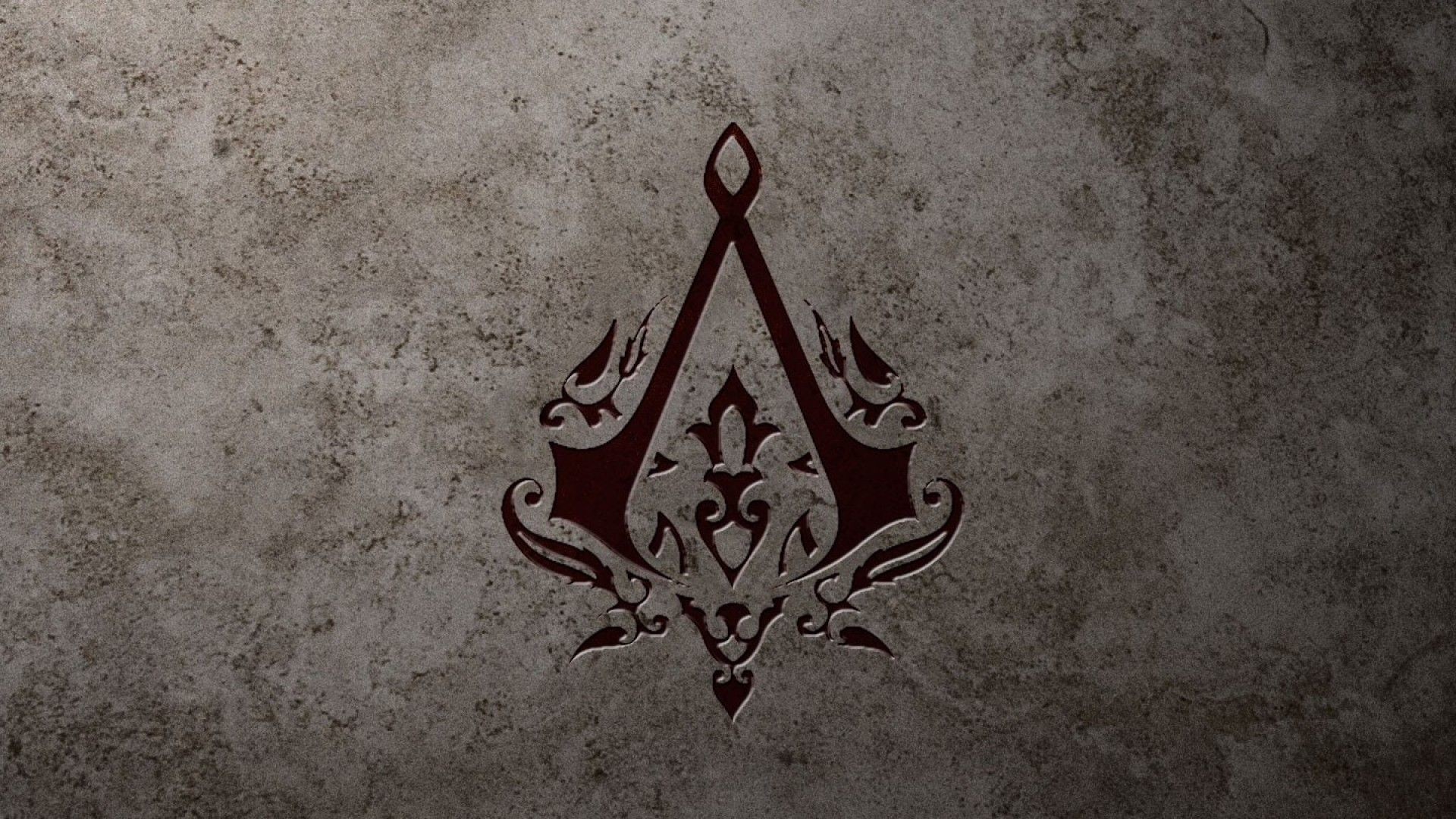 Simbolo degli Assassini, Assassin's Creed, Logo, Rosso scuro, Texture, sfondo Windows 11