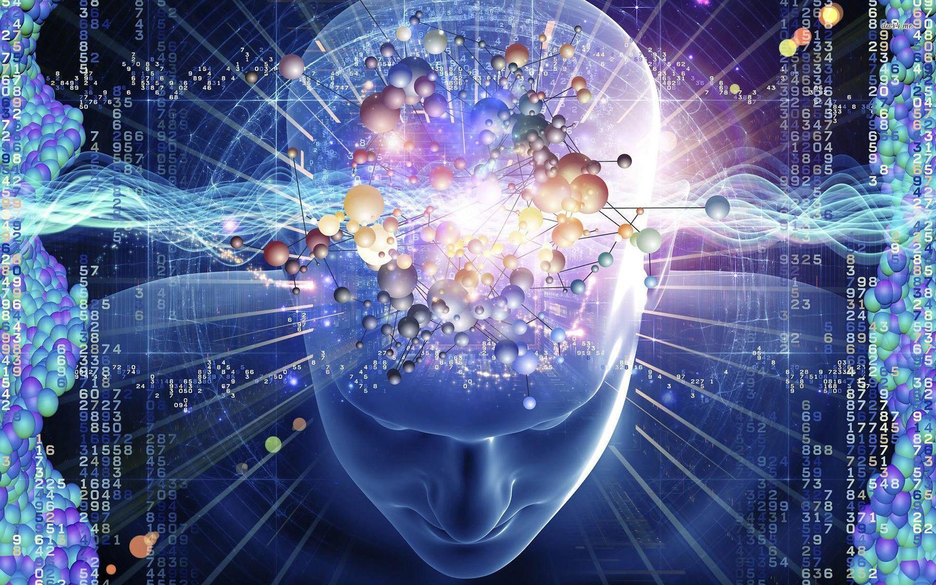 Cervello, Testa, Arte digitale, Particelle, Full HD, sfondo per PC