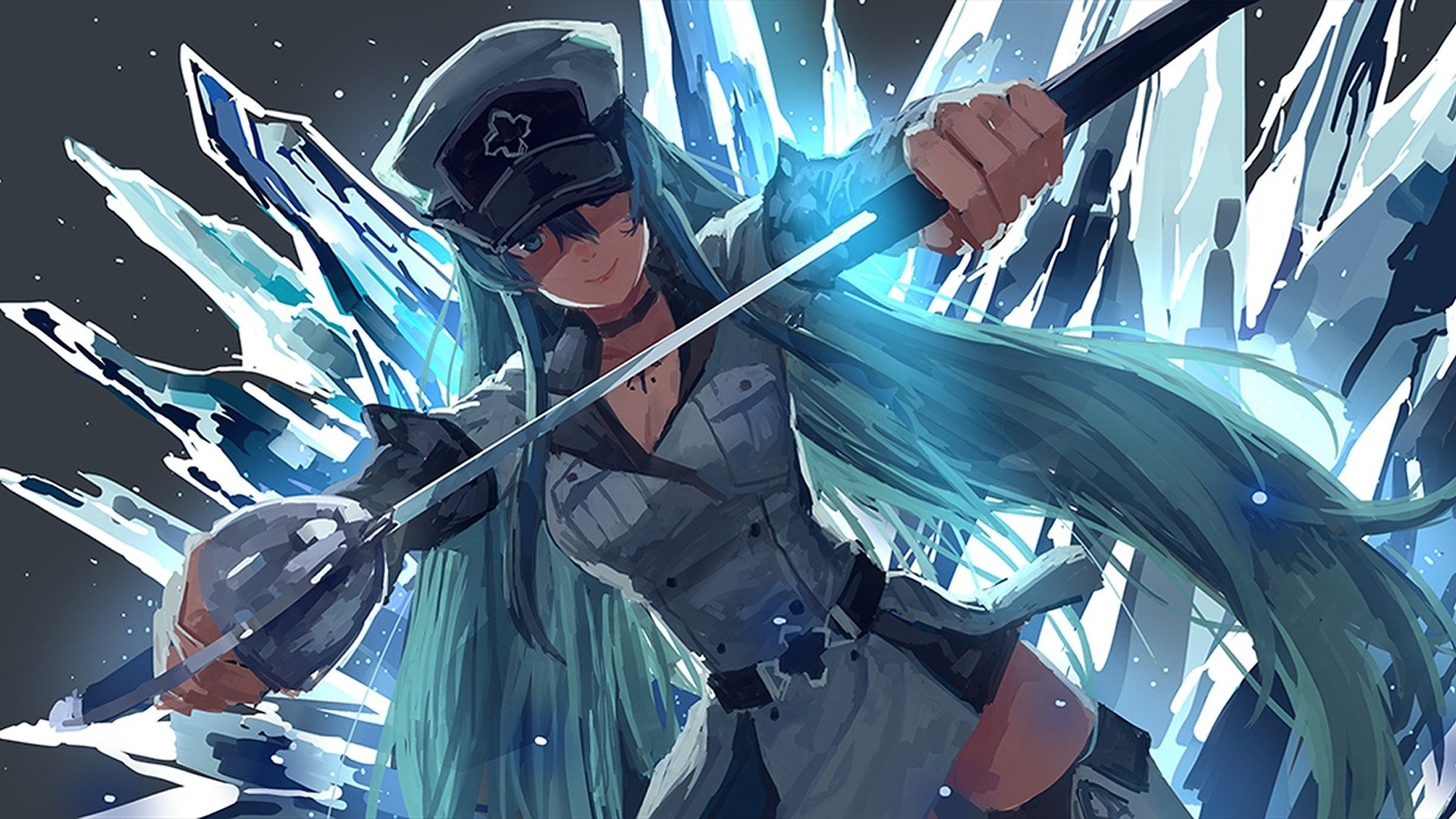 Esdeath, Akame ga Kill!, Ghiaccio, Sciabola, Full HD, sfondo per PC e portatile