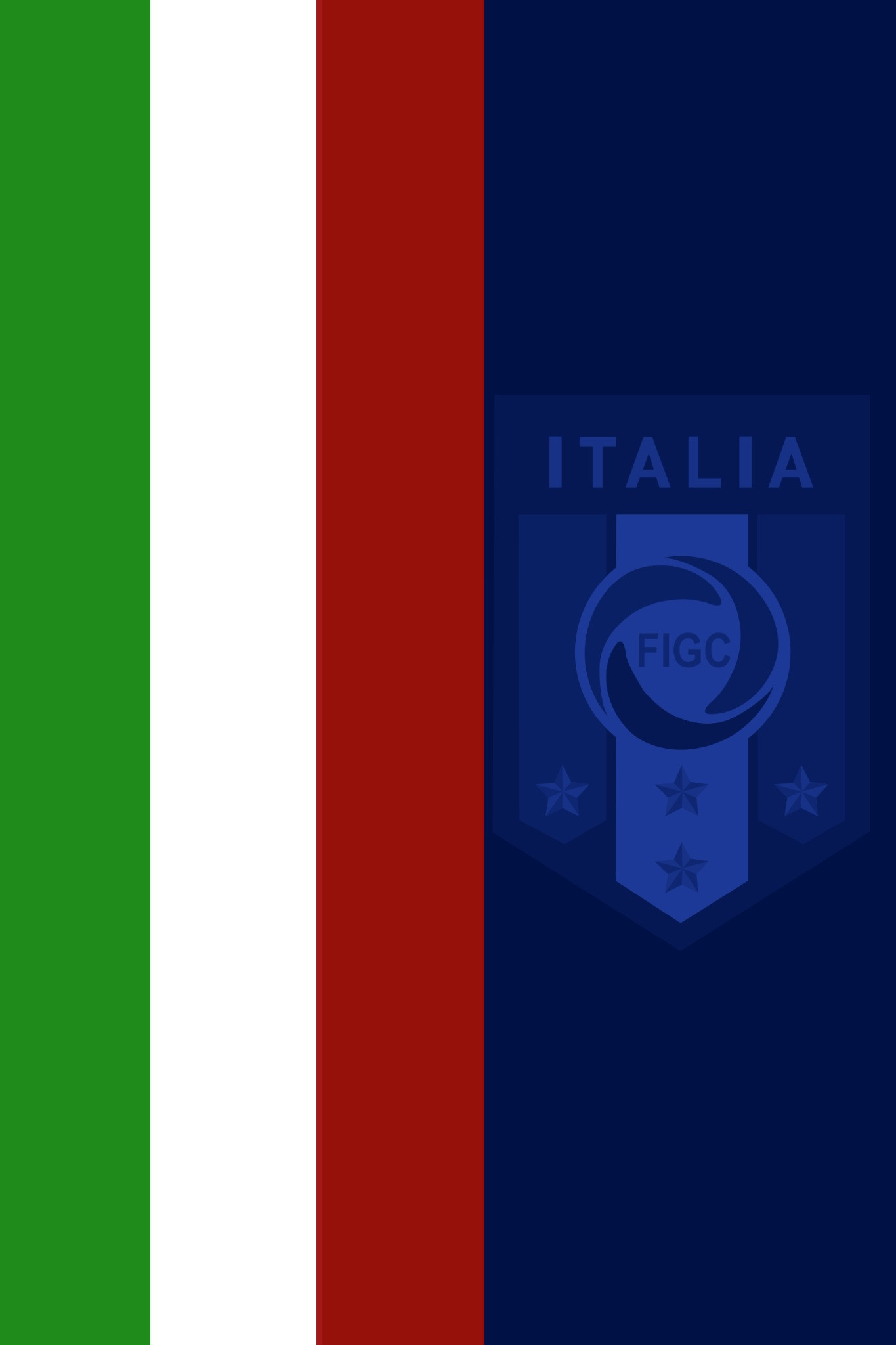 Nazionale italiana di calcio, FIGC, Tricolore, Italia, sfondo per iPhone e Android