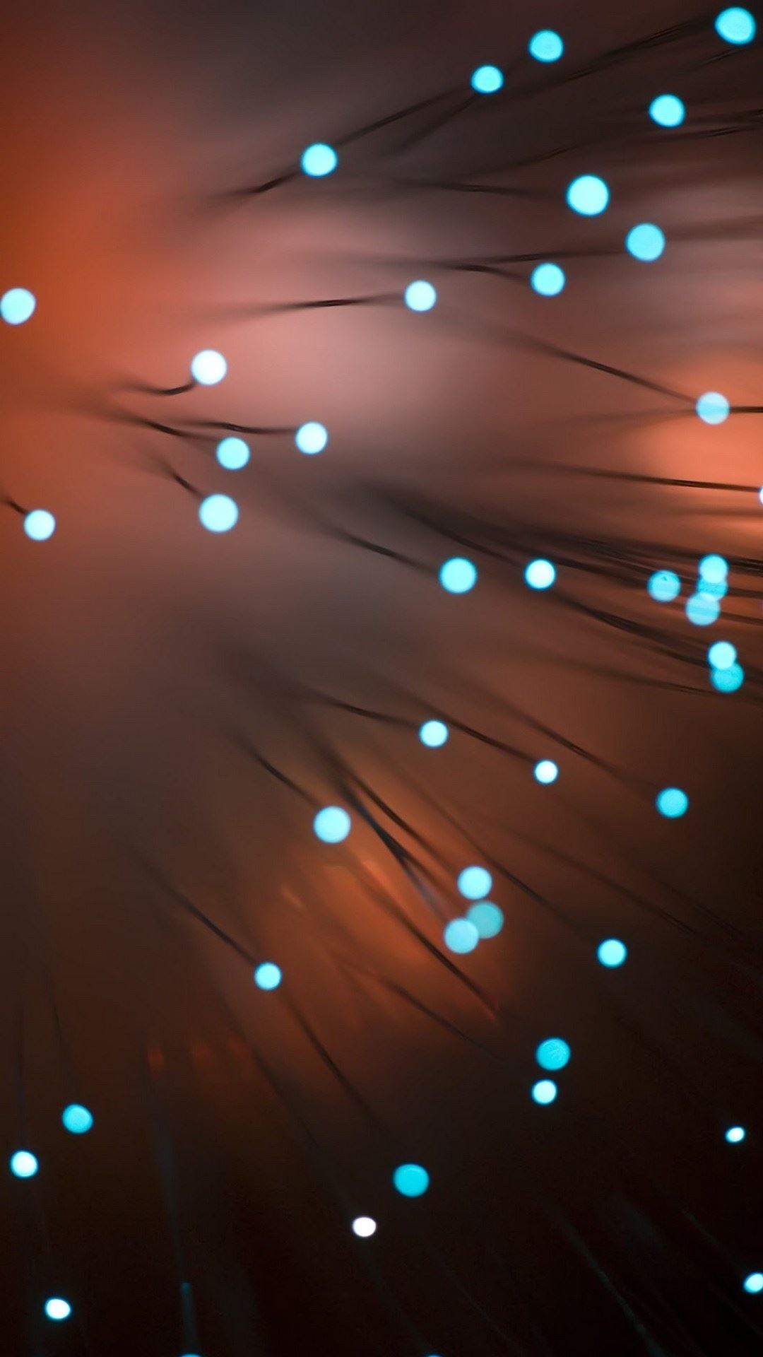 Fibra ottica, Luci, Astratto, Bokeh, sfondo iPhone 5