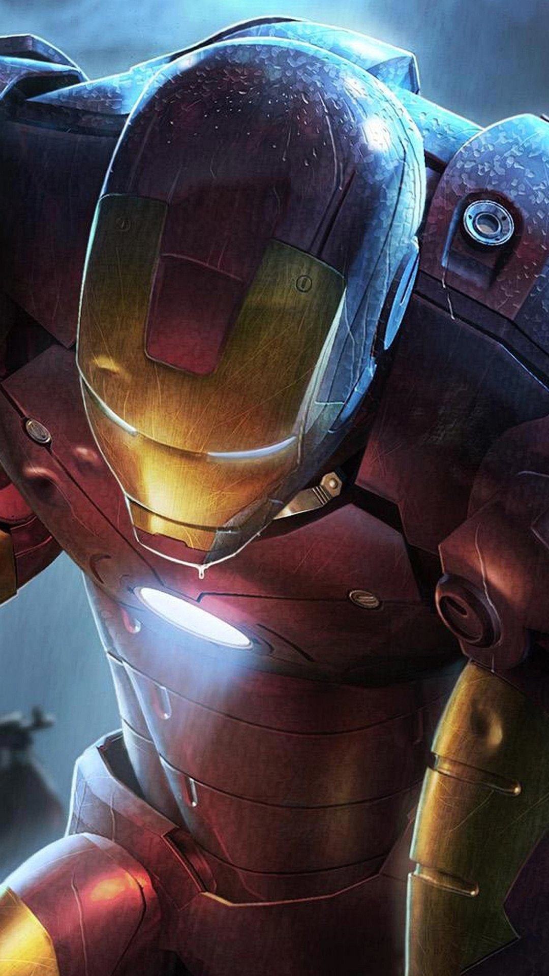 Iron Man, Marvel, Armatura, Rosso, Full HD, wallpaper per smartphone