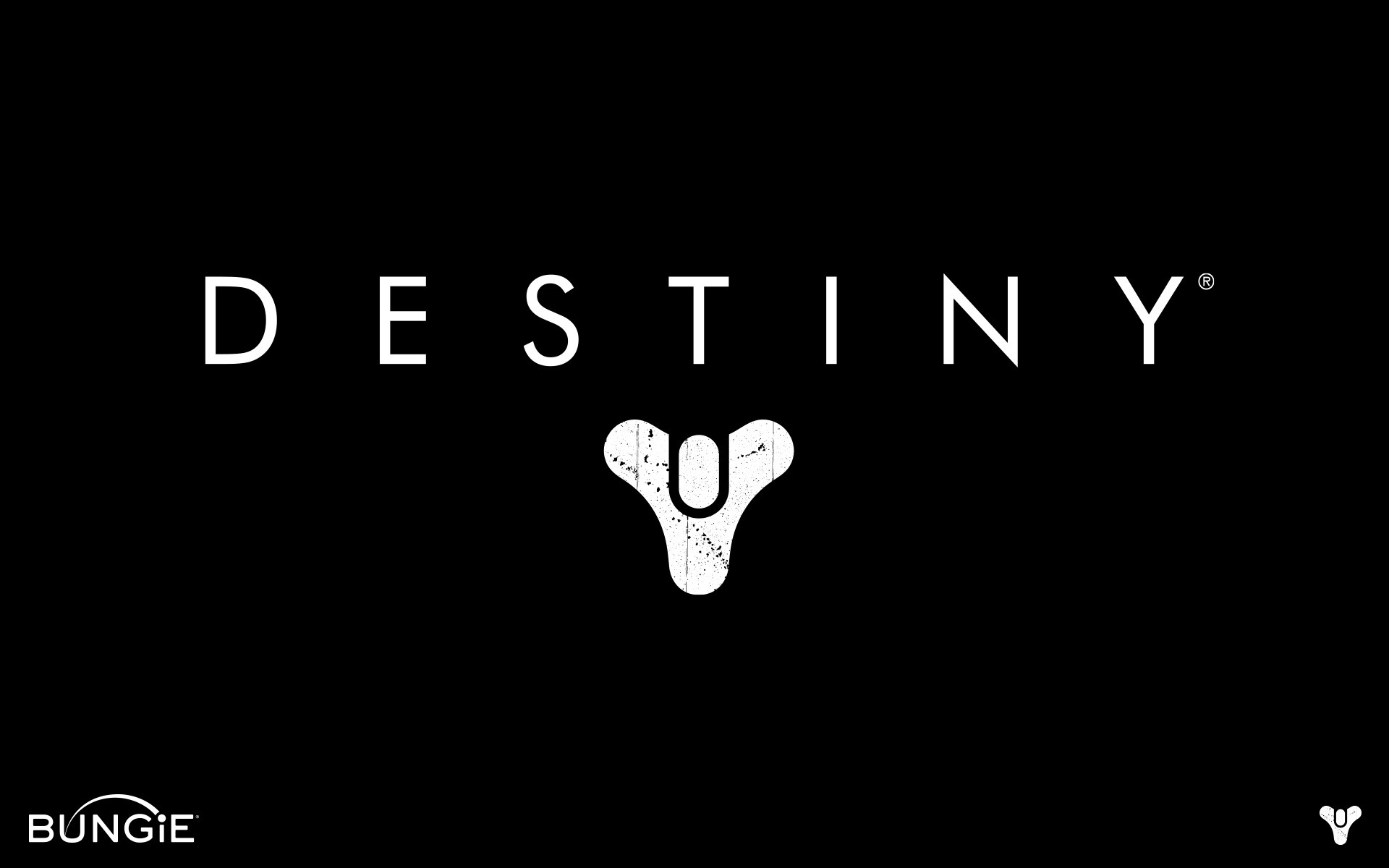 Destiny, Bungie, Logo, Nero, 1920x1200, wallpaper desktop