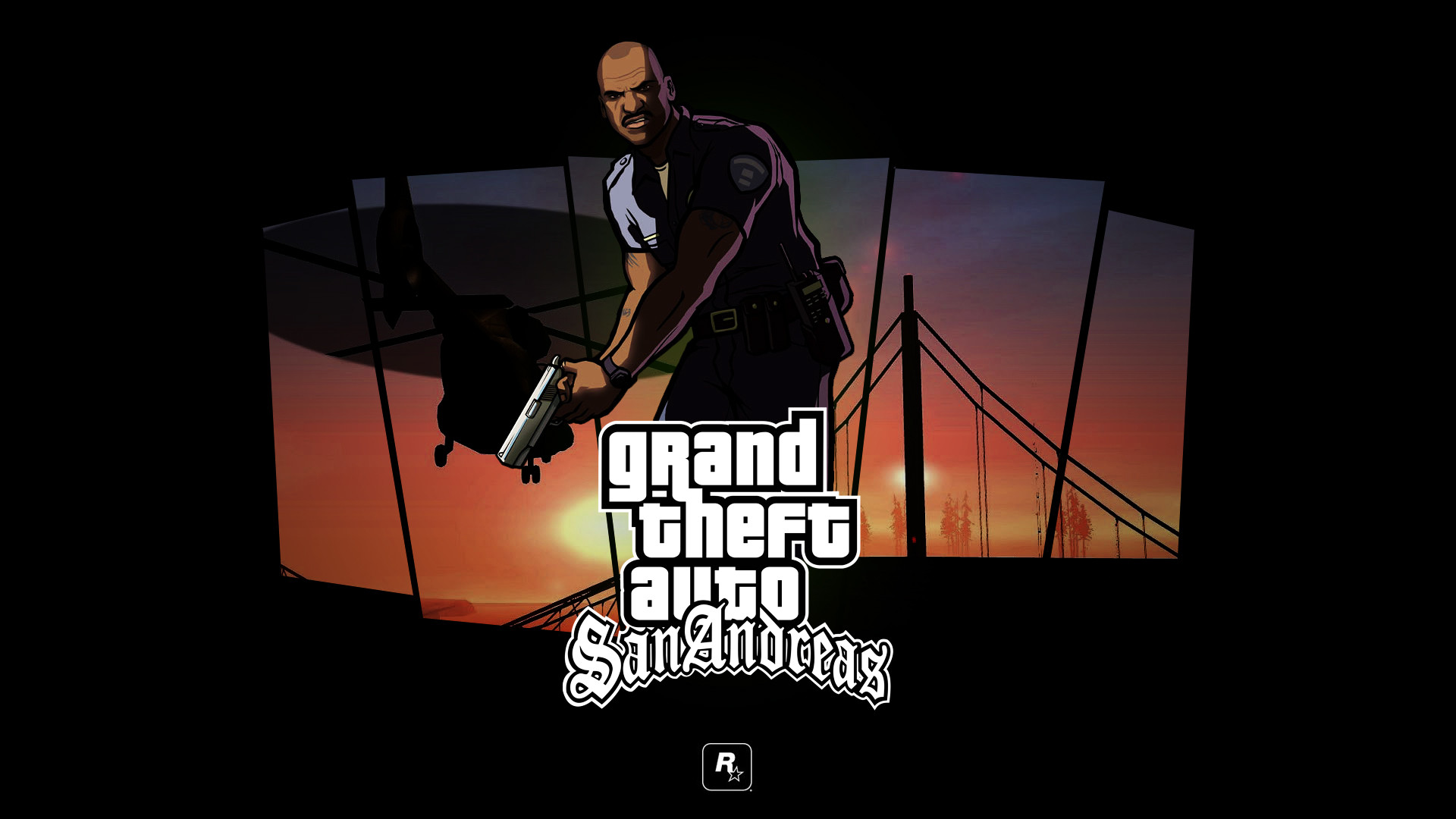 Frank Tenpenny, GTA San Andreas, Logo, Poliziotto, Full HD, sfondo per portatile