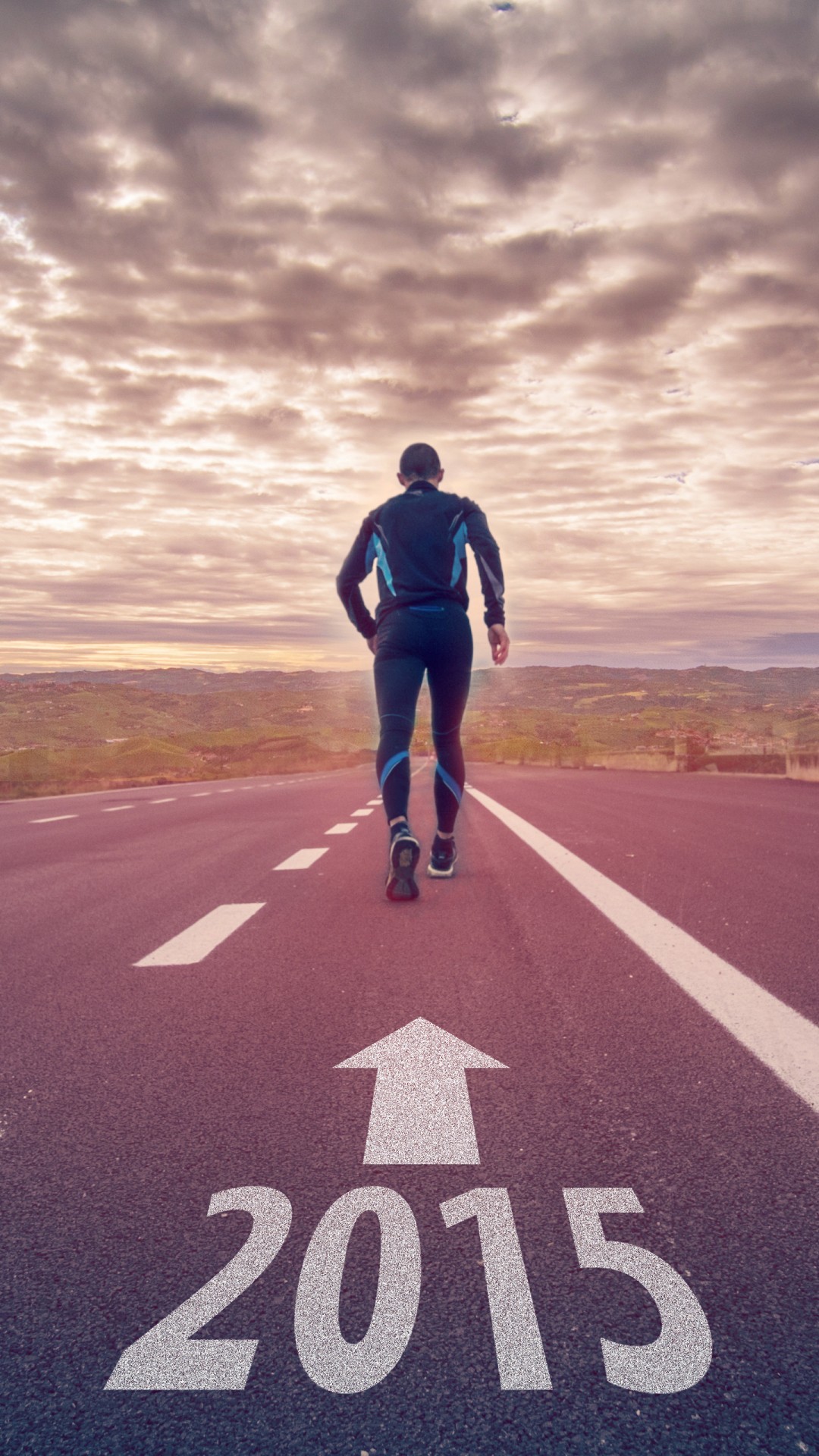 Corridore, Strada, 2015, Freccia, Motivazione, Full HD, schermata di blocco del cellulare