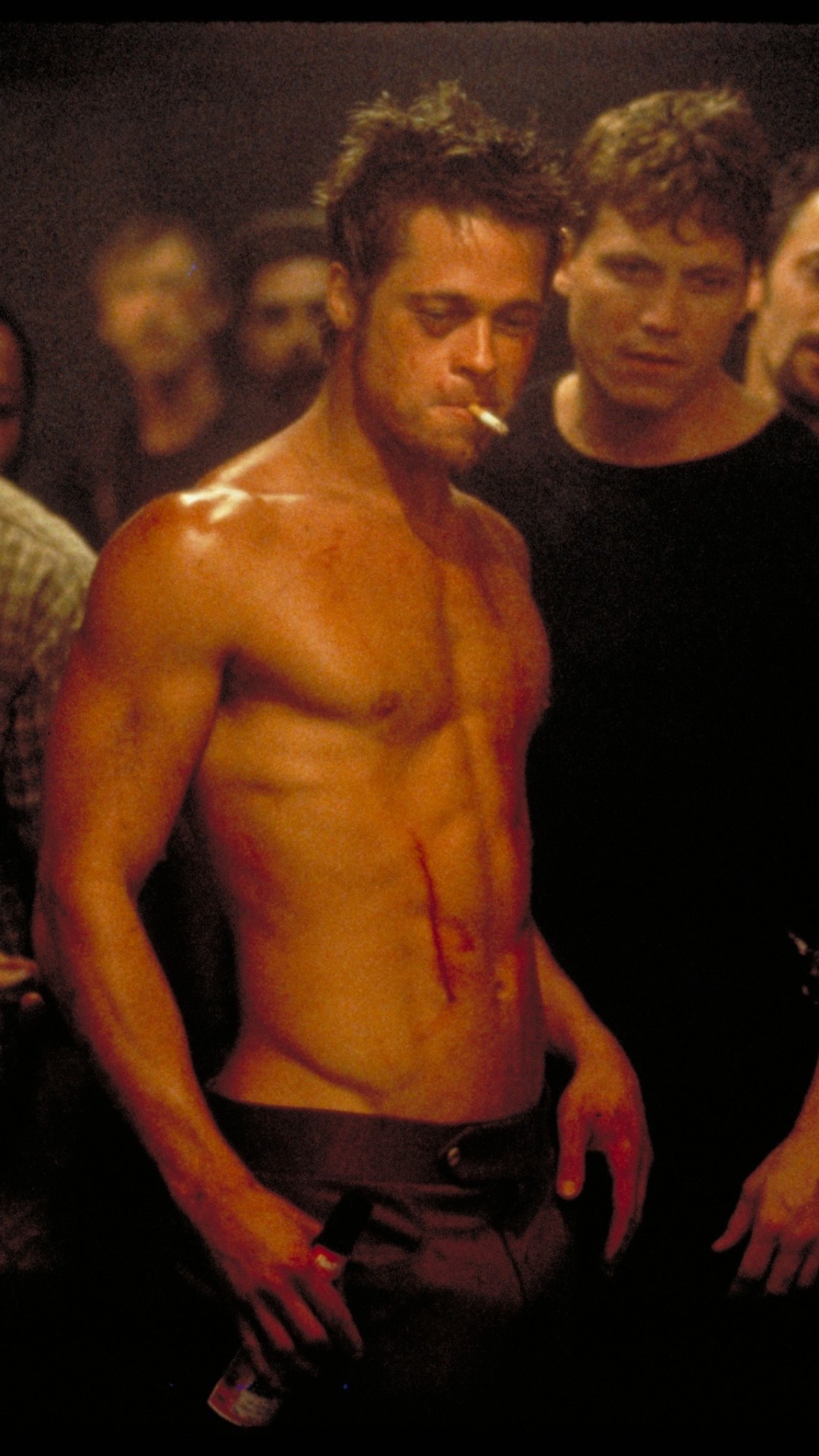 Tyler Durden, Brad Pitt, Fight Club, Sigaretta, Full HD, sfondo per smartphone