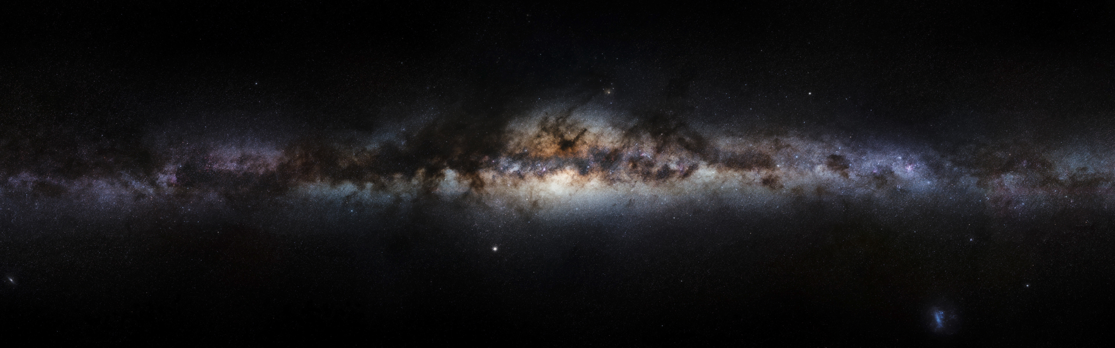 Via Lattea, Stelle, Galassia, Panorama, Full HD, sfondo per PC
