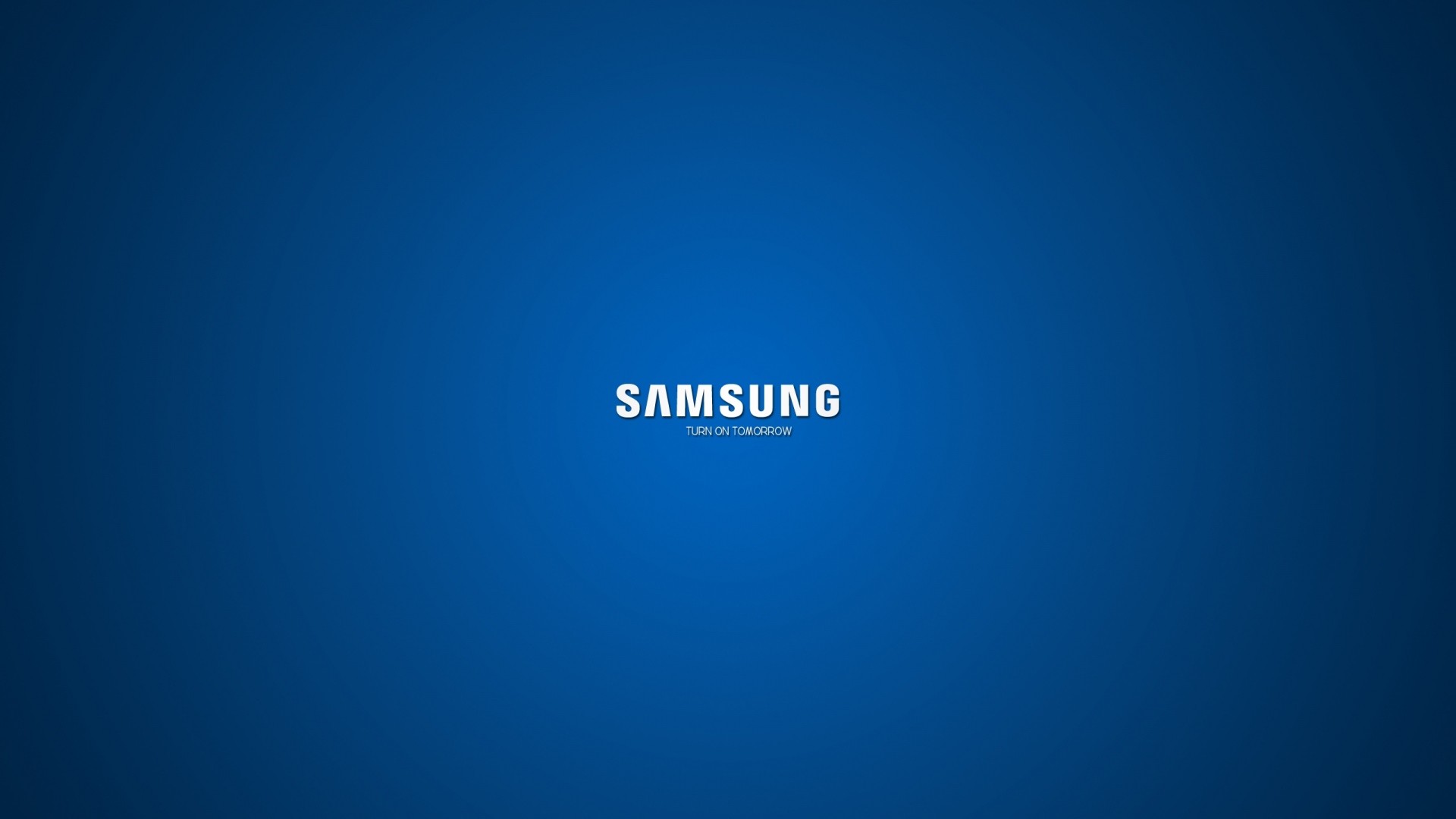 Samsung, Logo, Sfondo blu, Minimalista, wallpaper per tablet