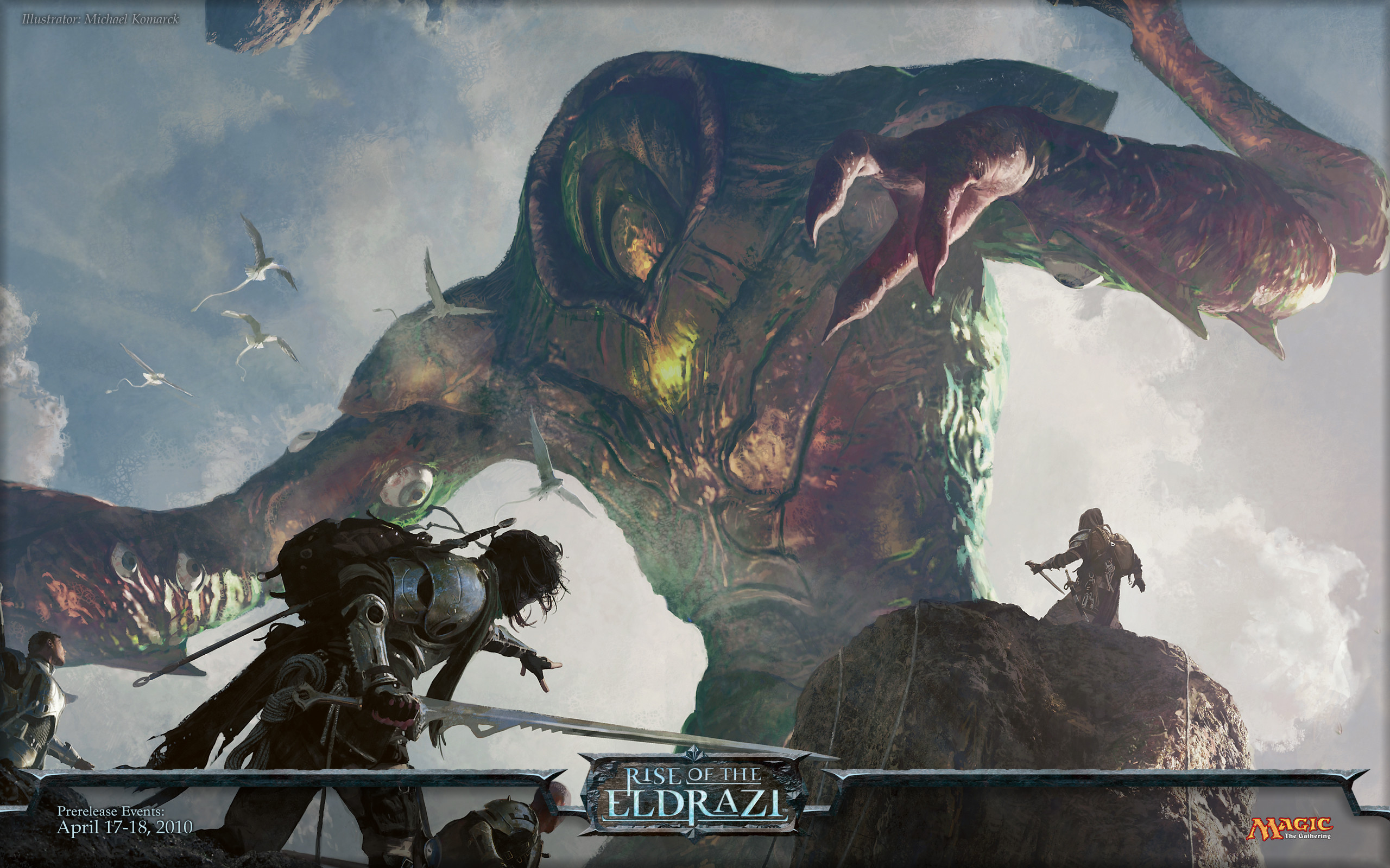 L'Ascesa degli Eldrazi, Magic: The Gathering, Eldrazi, Battaglia, sfondo 2K per portatile