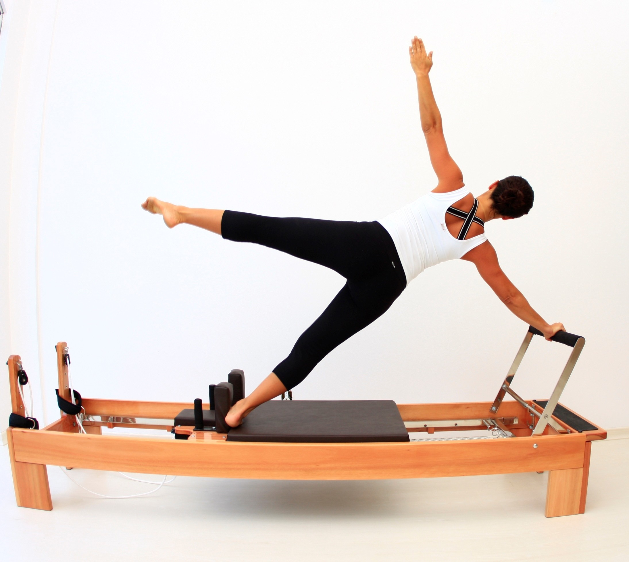 Pilates, Reformer, Esercizio, Sfondo bianco, Full HD, wallpaper per tablet