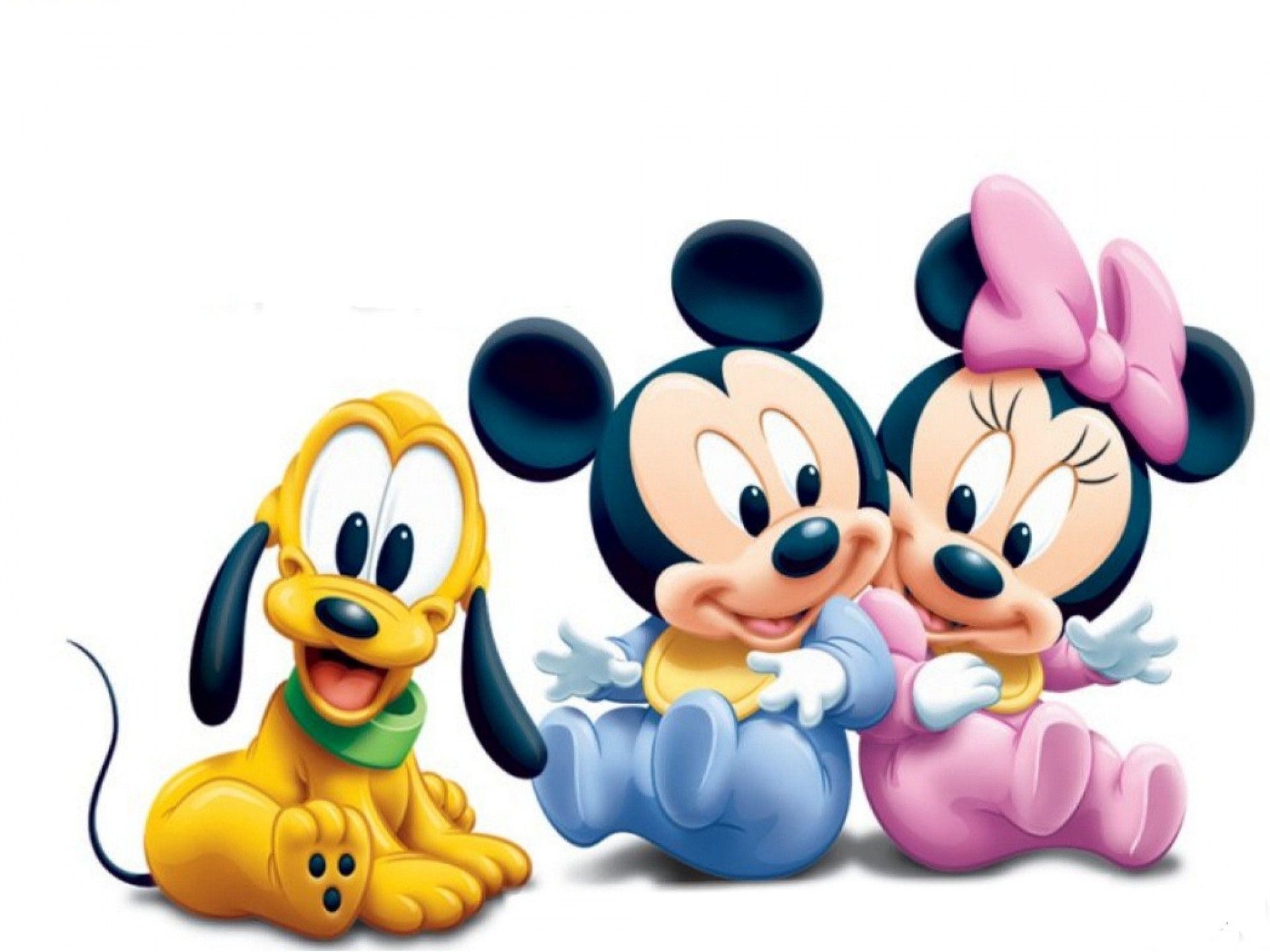 Topolino, Minnie, Pluto, Baby, sfondo per iPad e tablet