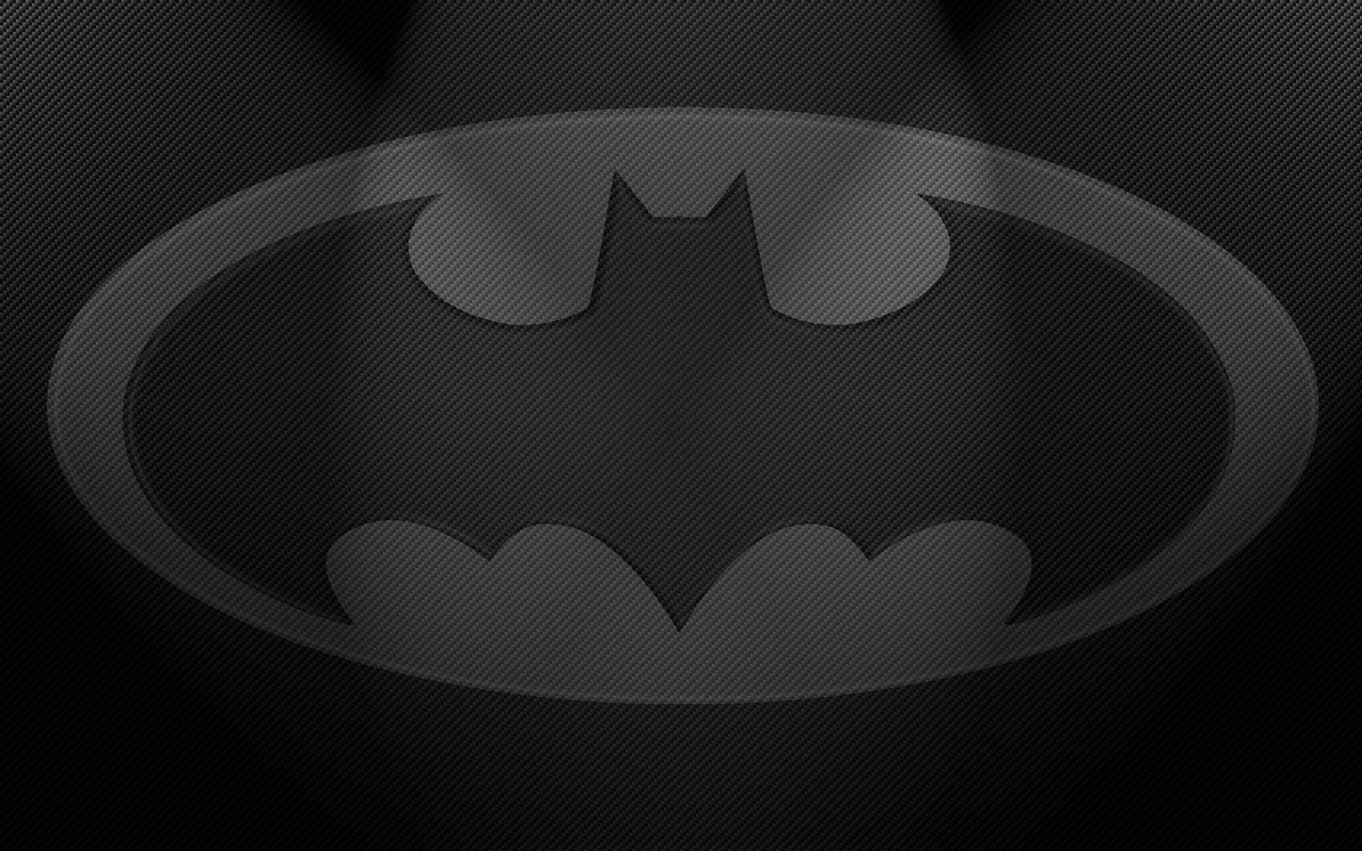 Logo Batman, Batman, Fibra di carbonio, Grigio, 1920x1200, immagine di sfondo