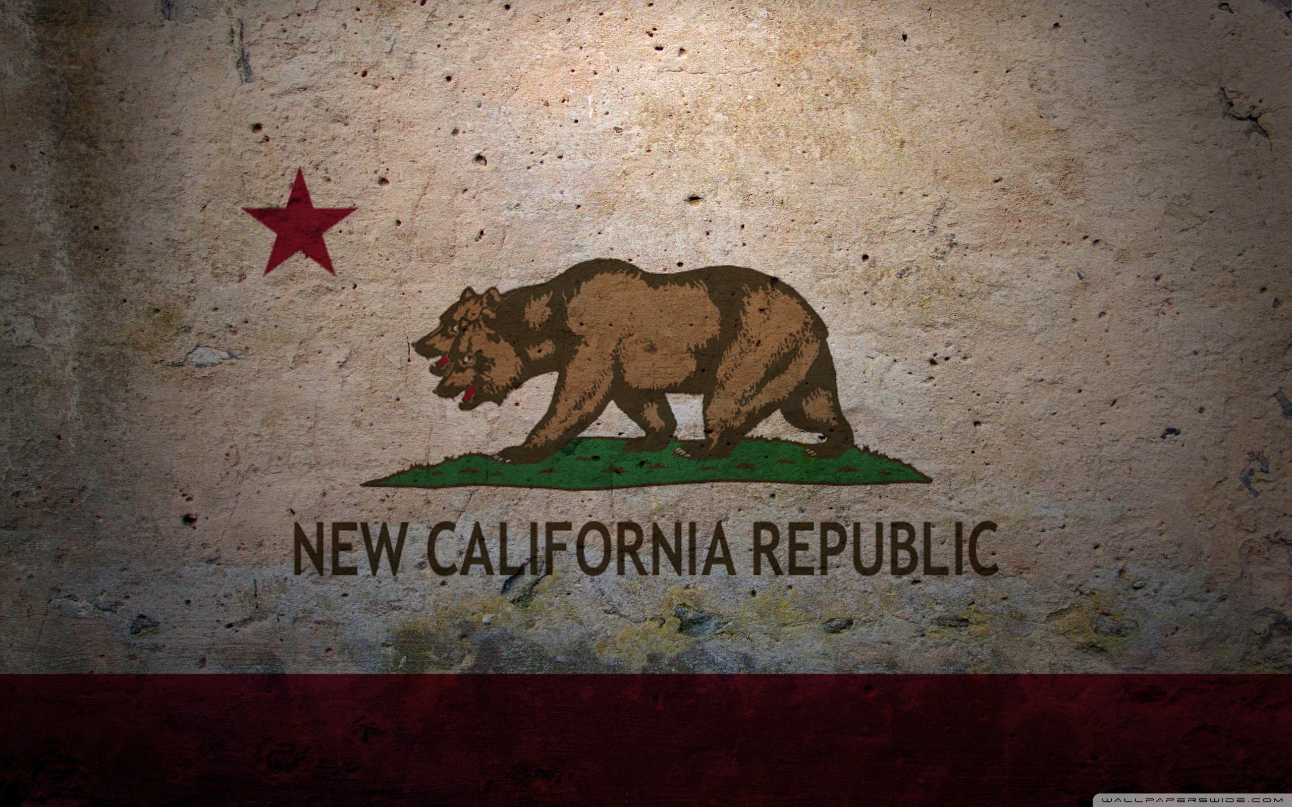 Bandiera della California, New California Republic, Fallout, Orso, sfondo desktop 1600p