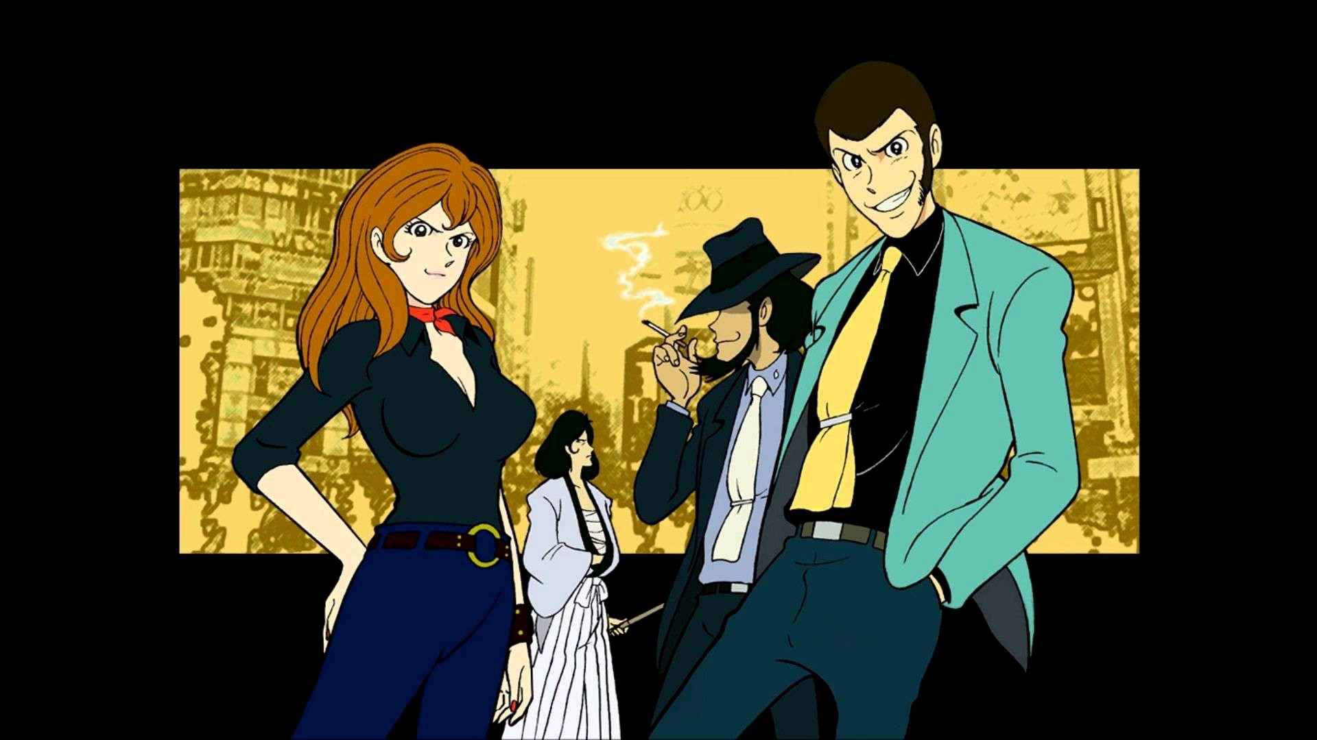 Lupin III, Fujiko Mine, Daisuke Jigen, Goemon Ishikawa, Anime, 16:9 Full HD, sfondo widescreen