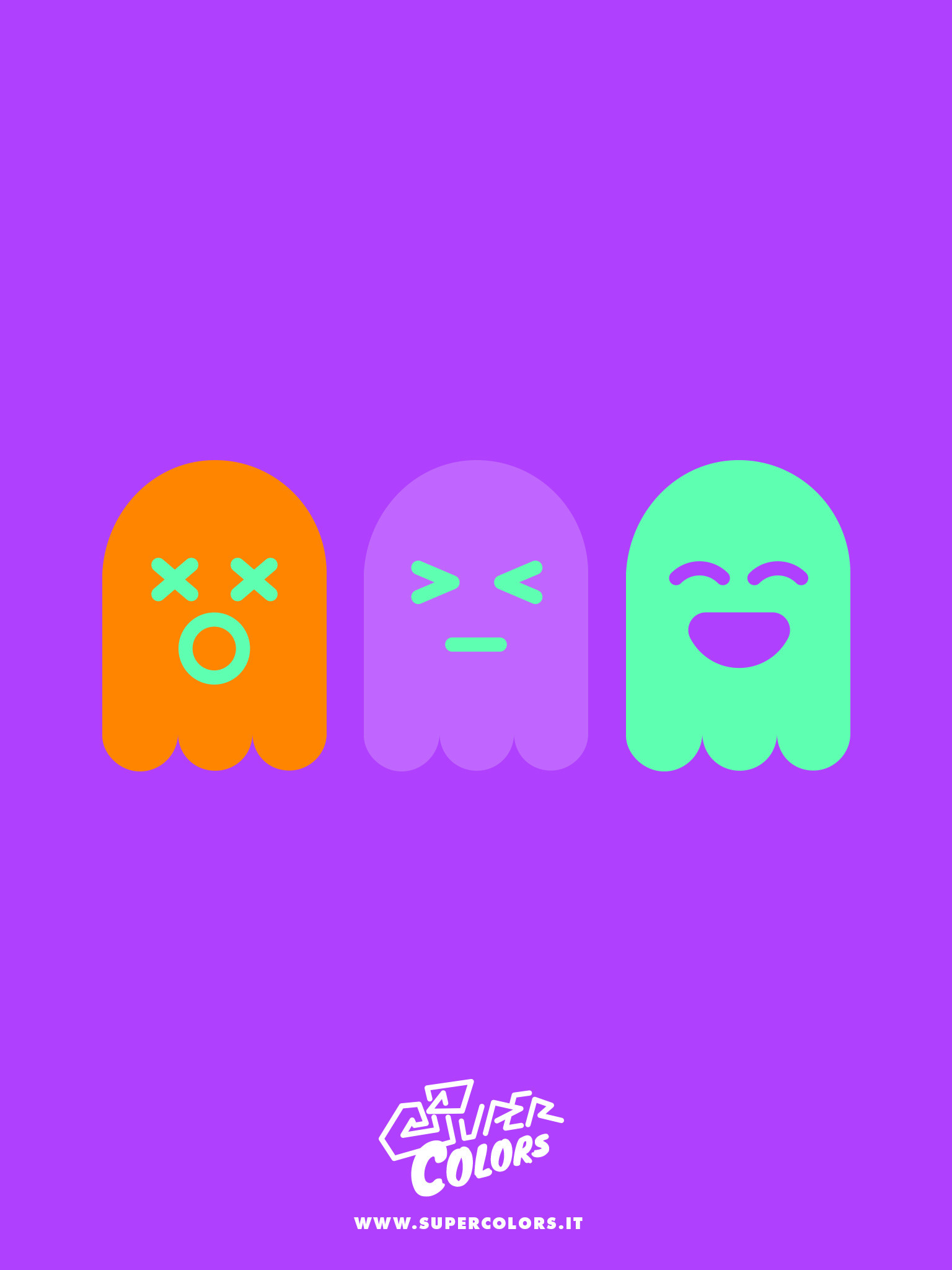 Fantasmini, Viola, Minimal, QHD+, wallpaper per tablet