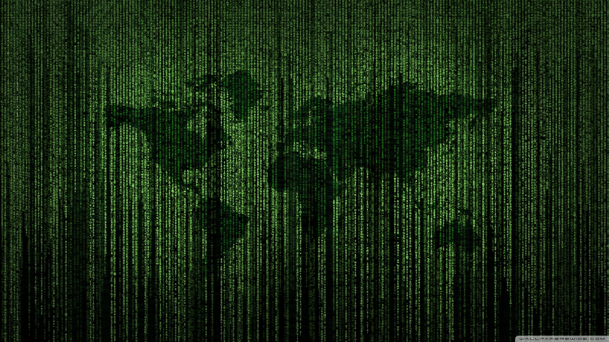 Mappa del mondo, Codice Matrix, Verde, 16:9 2K, sfondo widescreen