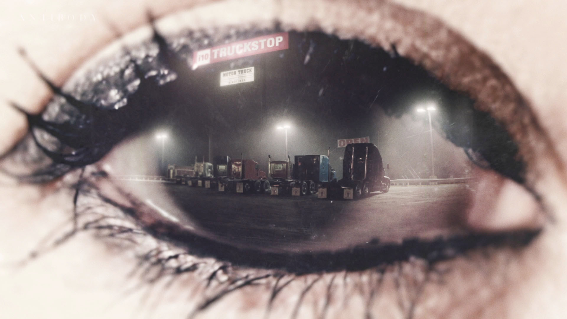 True Detective, Occhio, Doppia esposizione, Truck stop, Notte, Full HD 1080p, sfondo desktop
