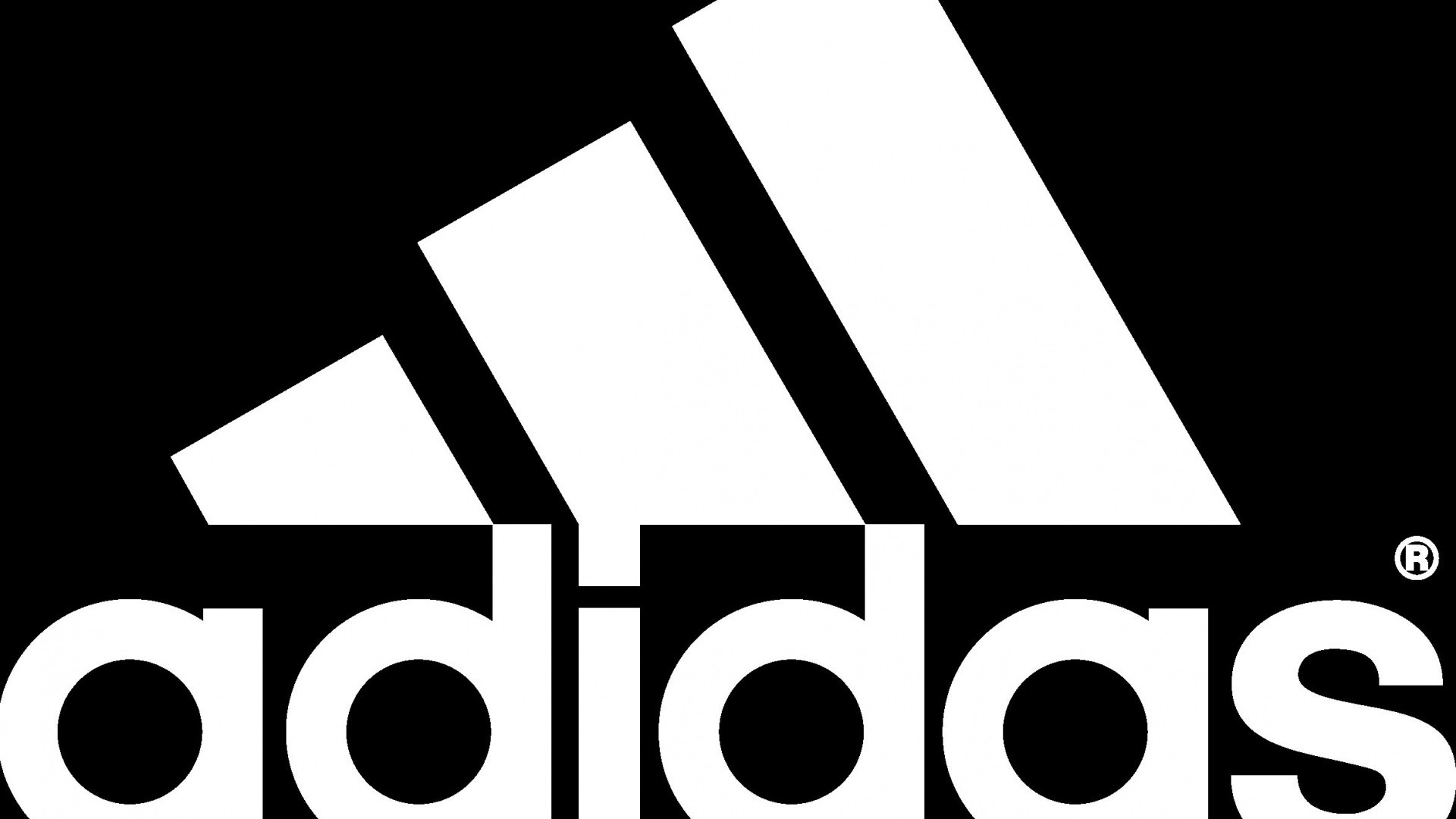 Adidas, Logo Performance, Bianco e nero, Full HD, sfondo per PC