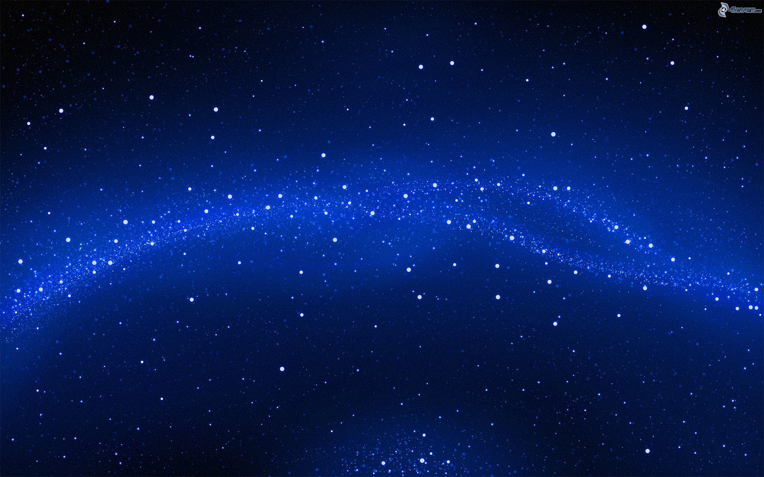Via Lattea, Stelle, Blu, 2560x1600, immagine di sfondo
