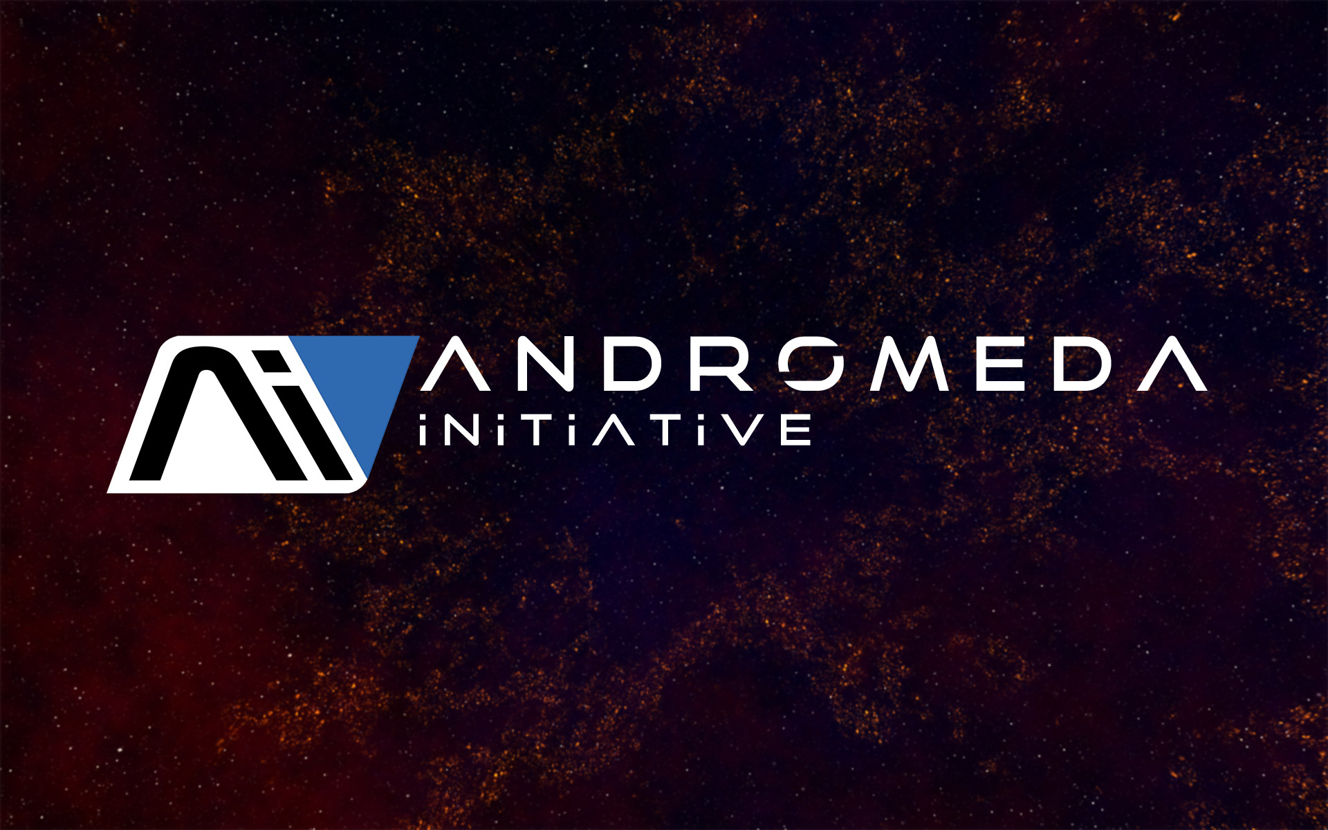 Iniziativa Andromeda, Mass Effect: Andromeda, Logo, Spazio, Sfondo scuro, wallpaper desktop Full HD