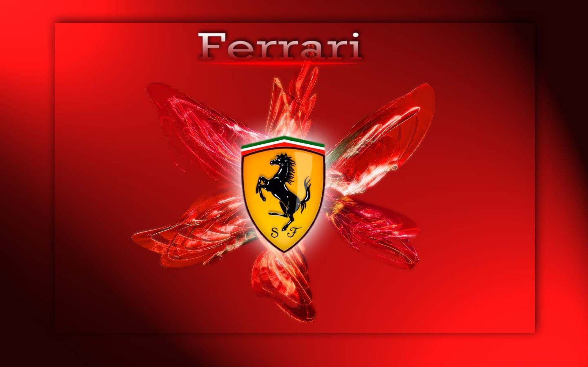 Logo Ferrari, Cavallino Rampante, Rosso, 1920x1200, sfondo per PC