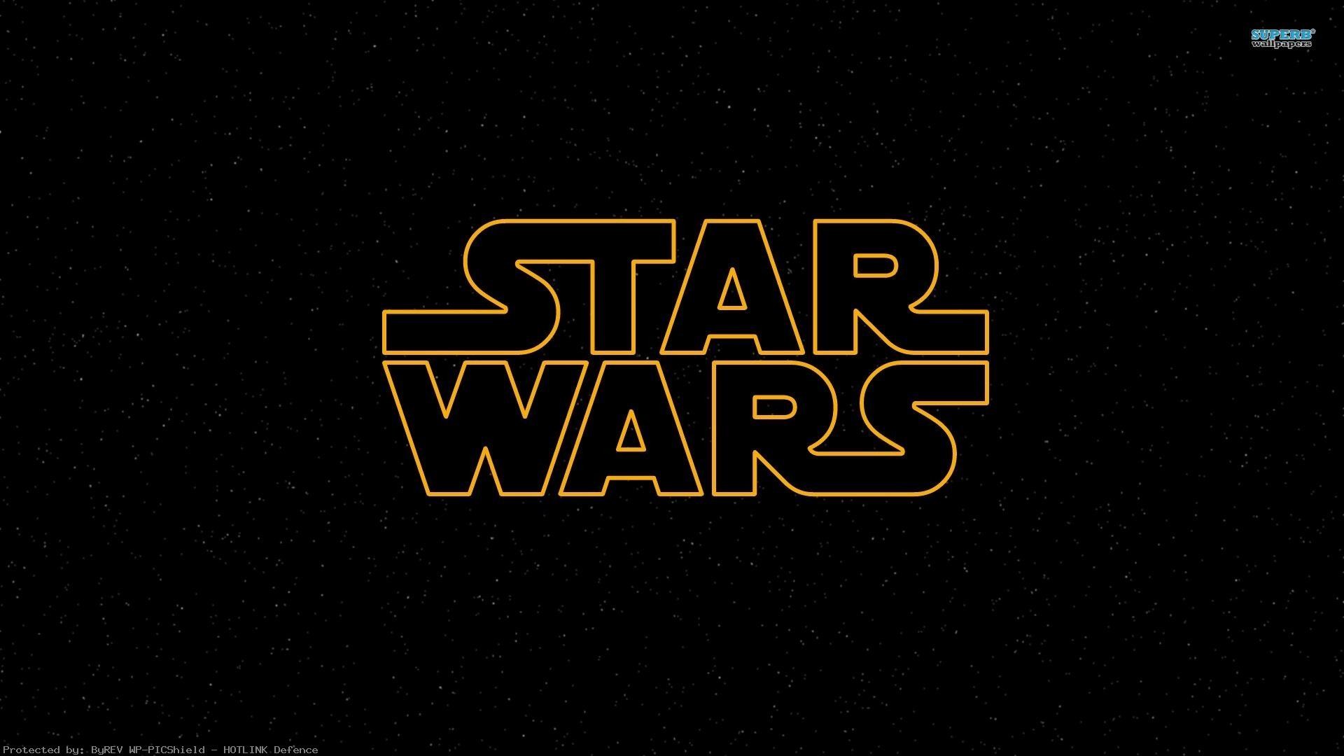 Star Wars, Logo, Spazio, Stelle, Full HD, sfondo per PC e portatile