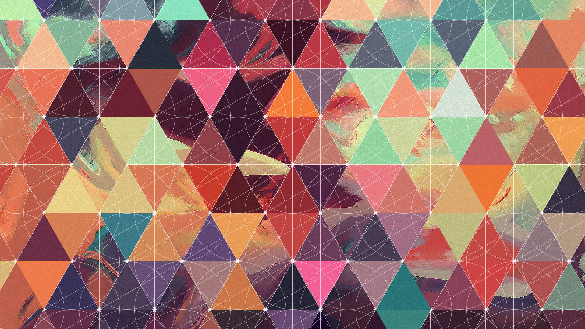 Triangoli, Mosaico, Volto, Pattern, Full HD 1080p, sfondo desktop
