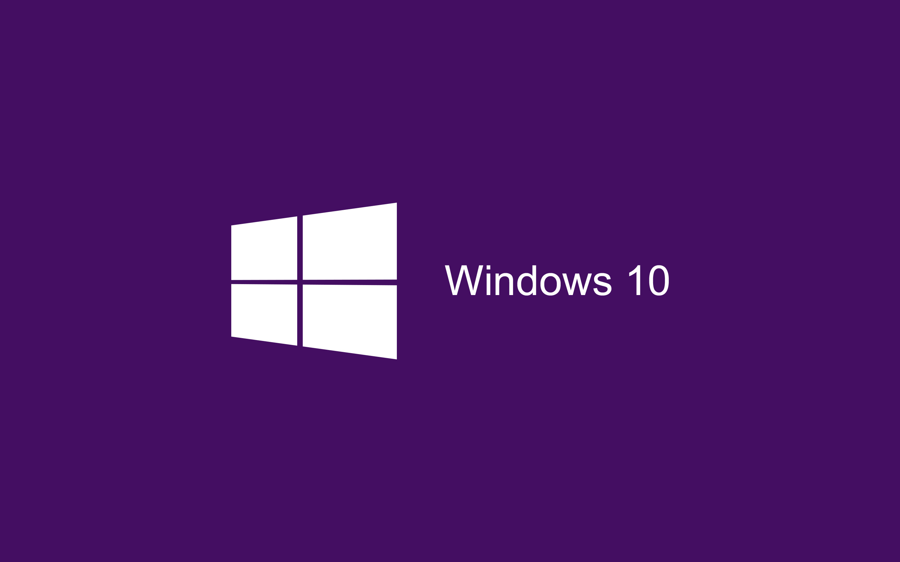 Windows 10, Logo Windows, Microsoft, Sfondo viola, 2K, wallpaper per portatile