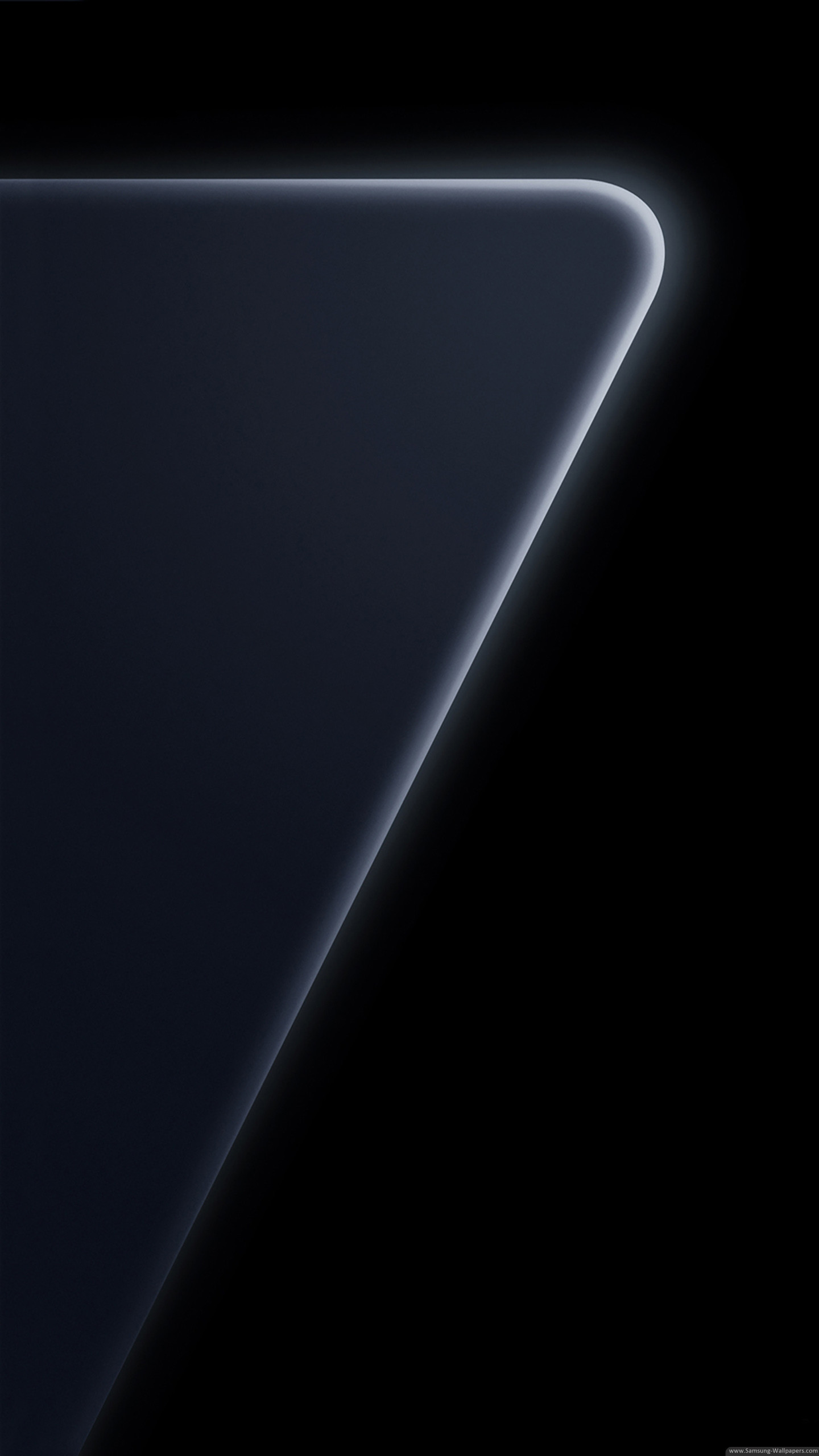 Samsung Galaxy S7 Edge, Bordo curvo, Sfondo nero, QHD+, schermata di blocco del cellulare
