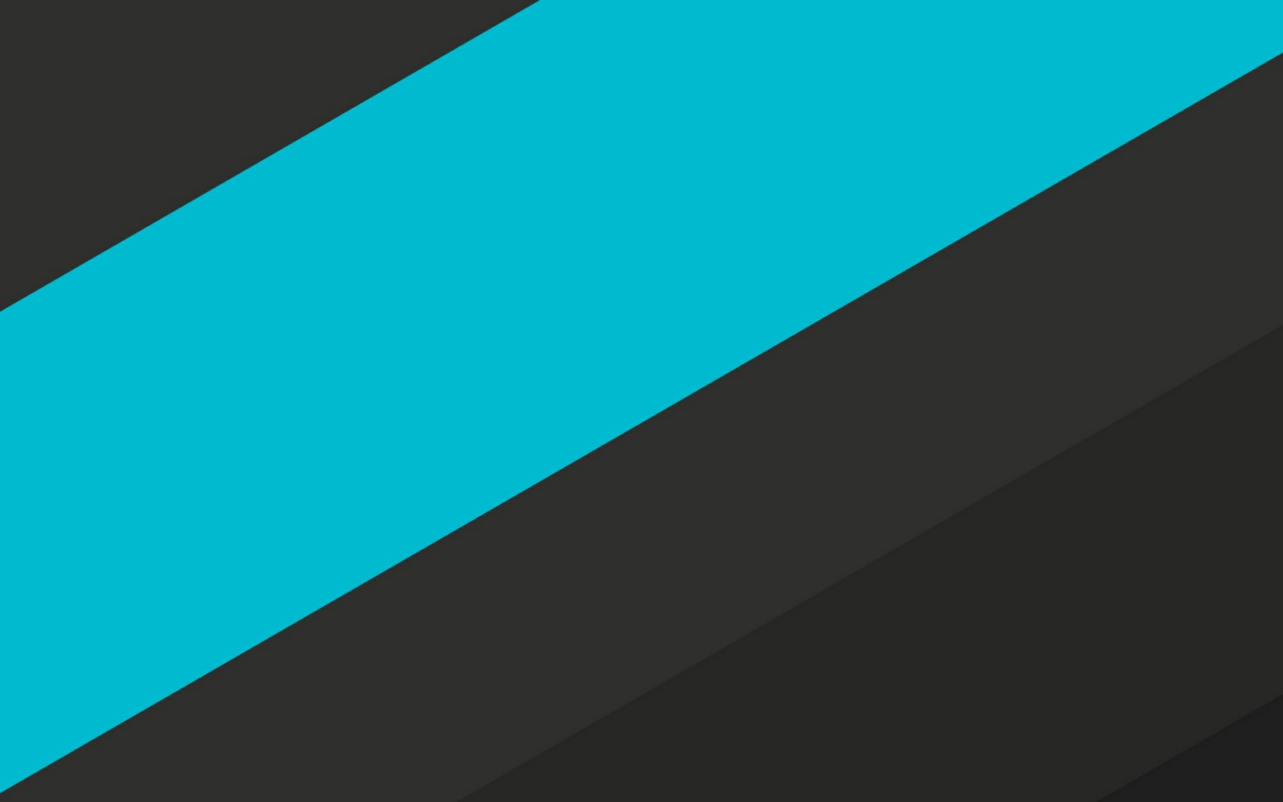 Material Design, Striscia diagonale, Ciano, Nero, Minimalista, 2K, sfondo per portatile