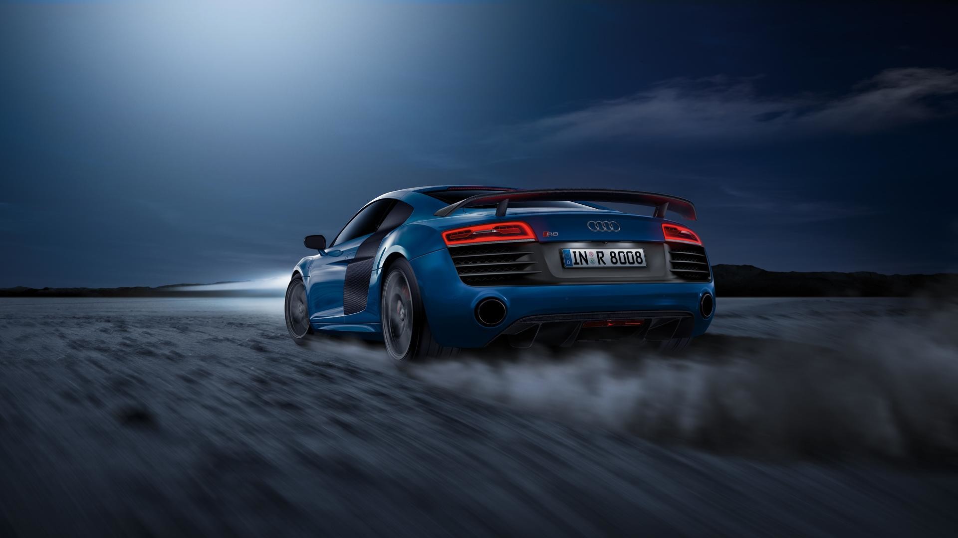 Audi R8 LMX, Audi, Blu, Polvere, 16:9 Full HD, sfondo widescreen