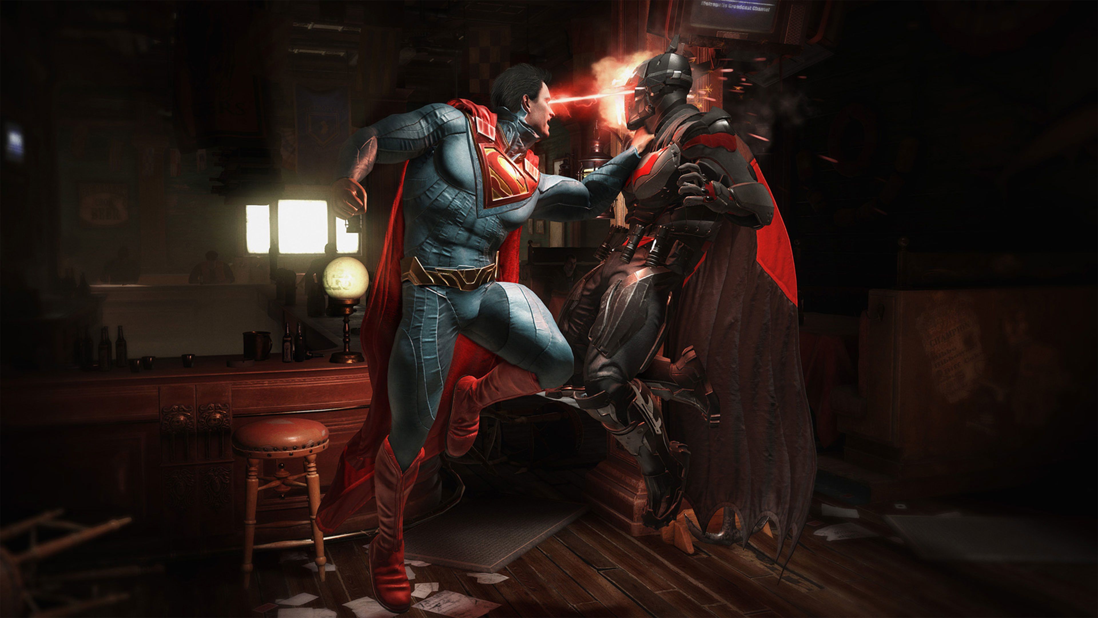 Superman, Injustice 2, DC Comics, Combattimento, Videogioco, sfondo PC