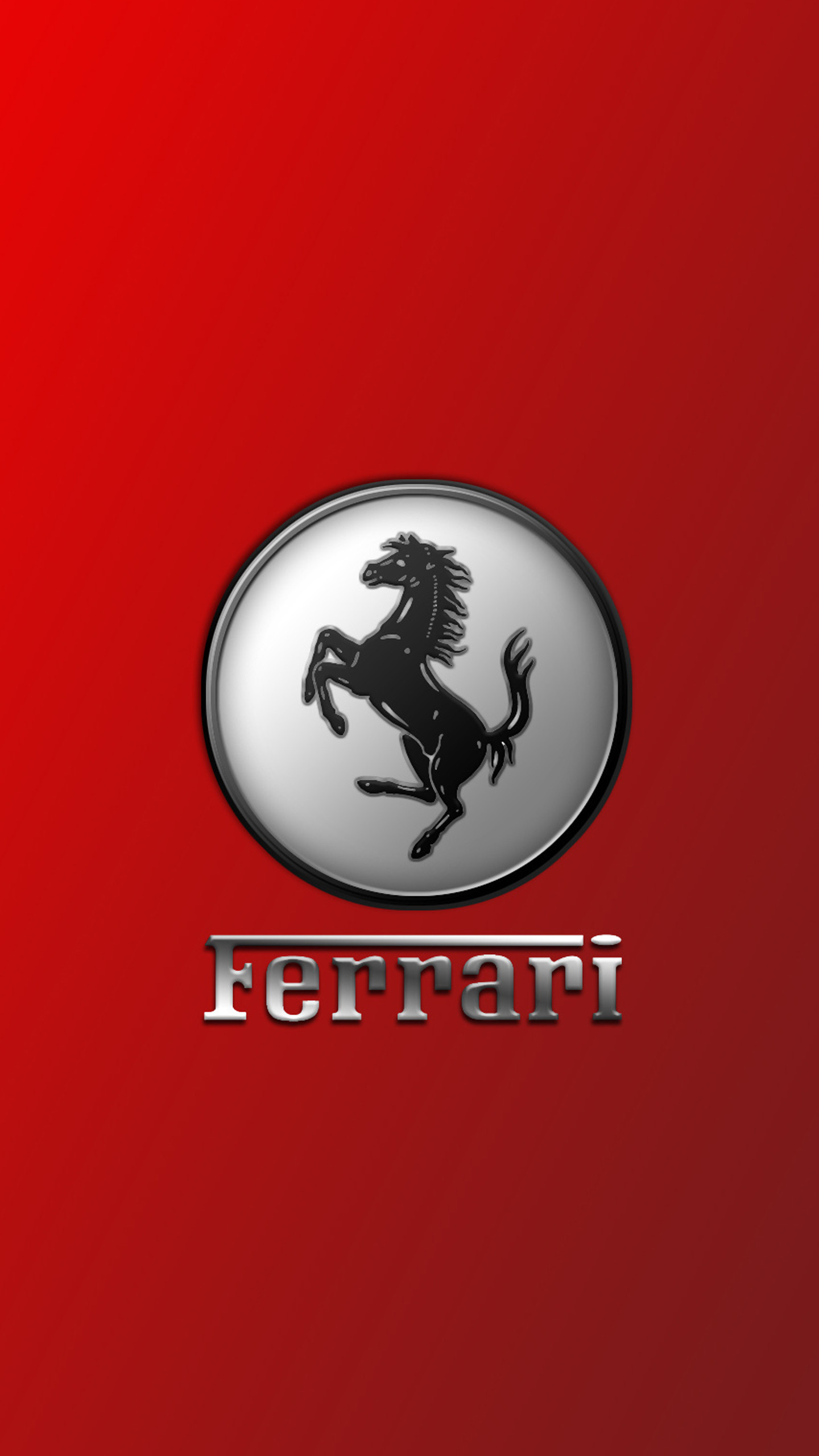 Logo Ferrari, Cavallino Rampante, Ferrari, Rosso, wallpaper per iPhone e Android