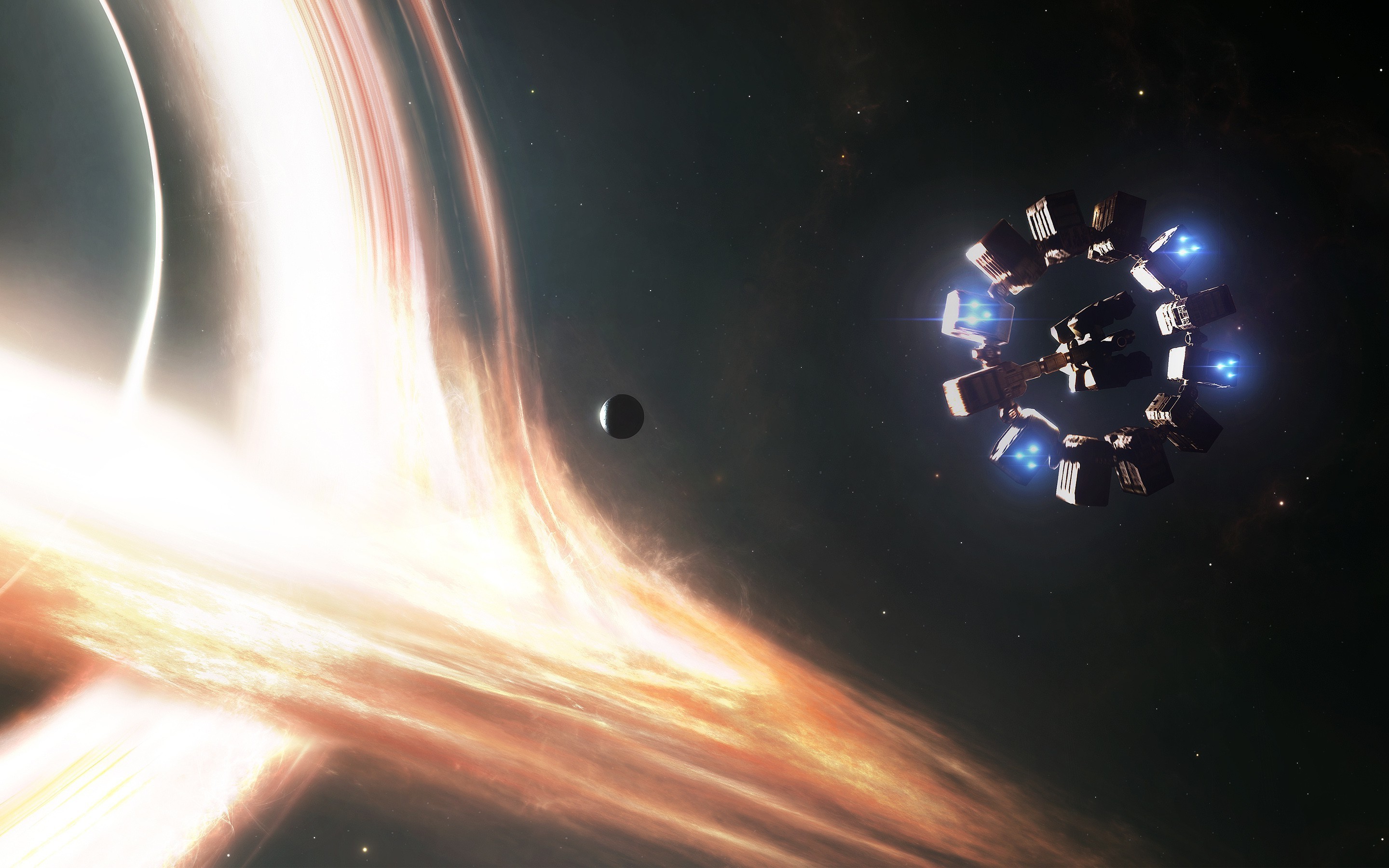 Interstellar, Gargantua, Endurance, Buco nero, 16:10 2K, sfondo widescreen
