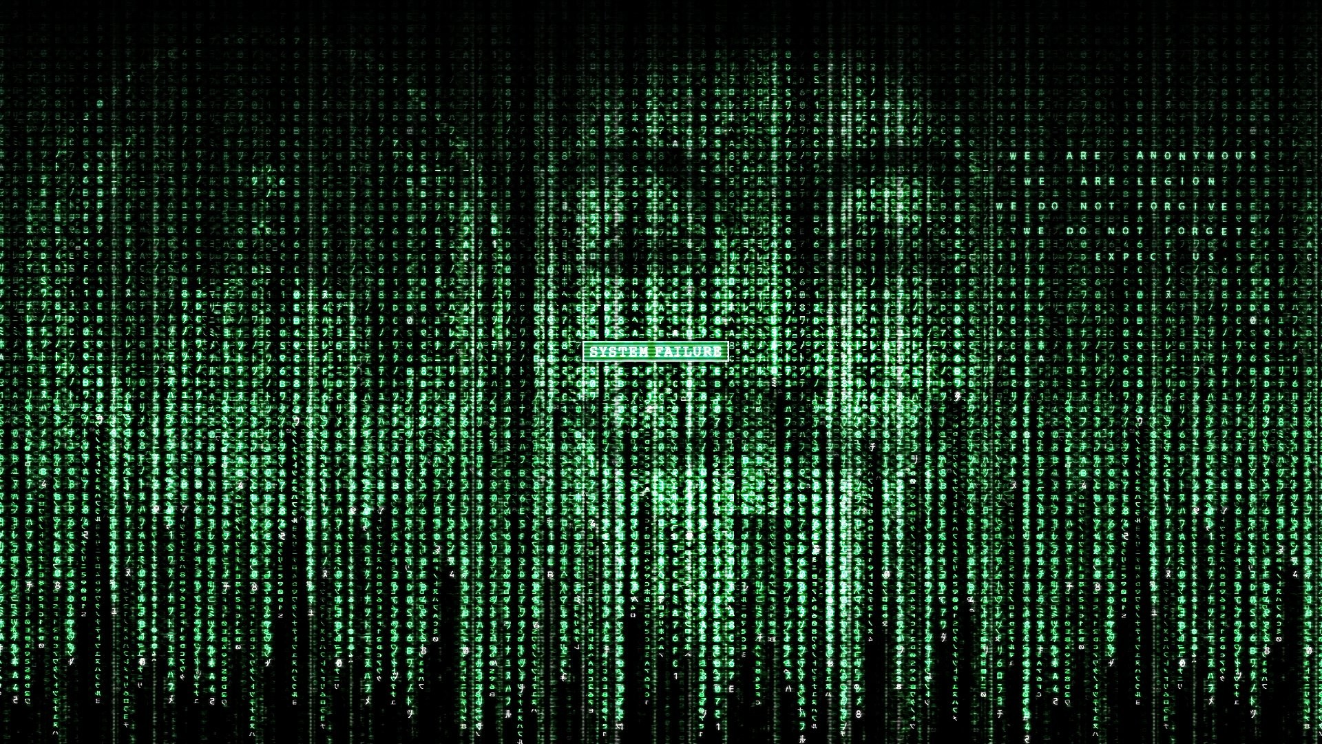 Matrix, System Failure, Volto, Codice digitale, 1920x1080, immagine di sfondo