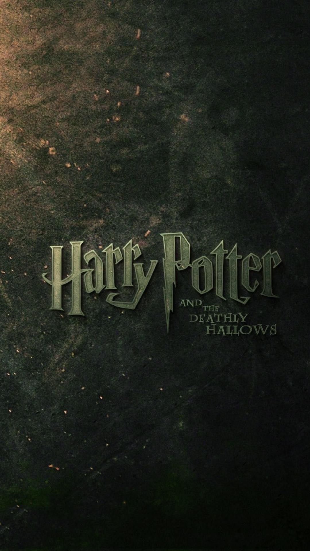 Harry Potter e i Doni della Morte, Logo, Harry Potter, Verde scuro, sfondo per iPhone