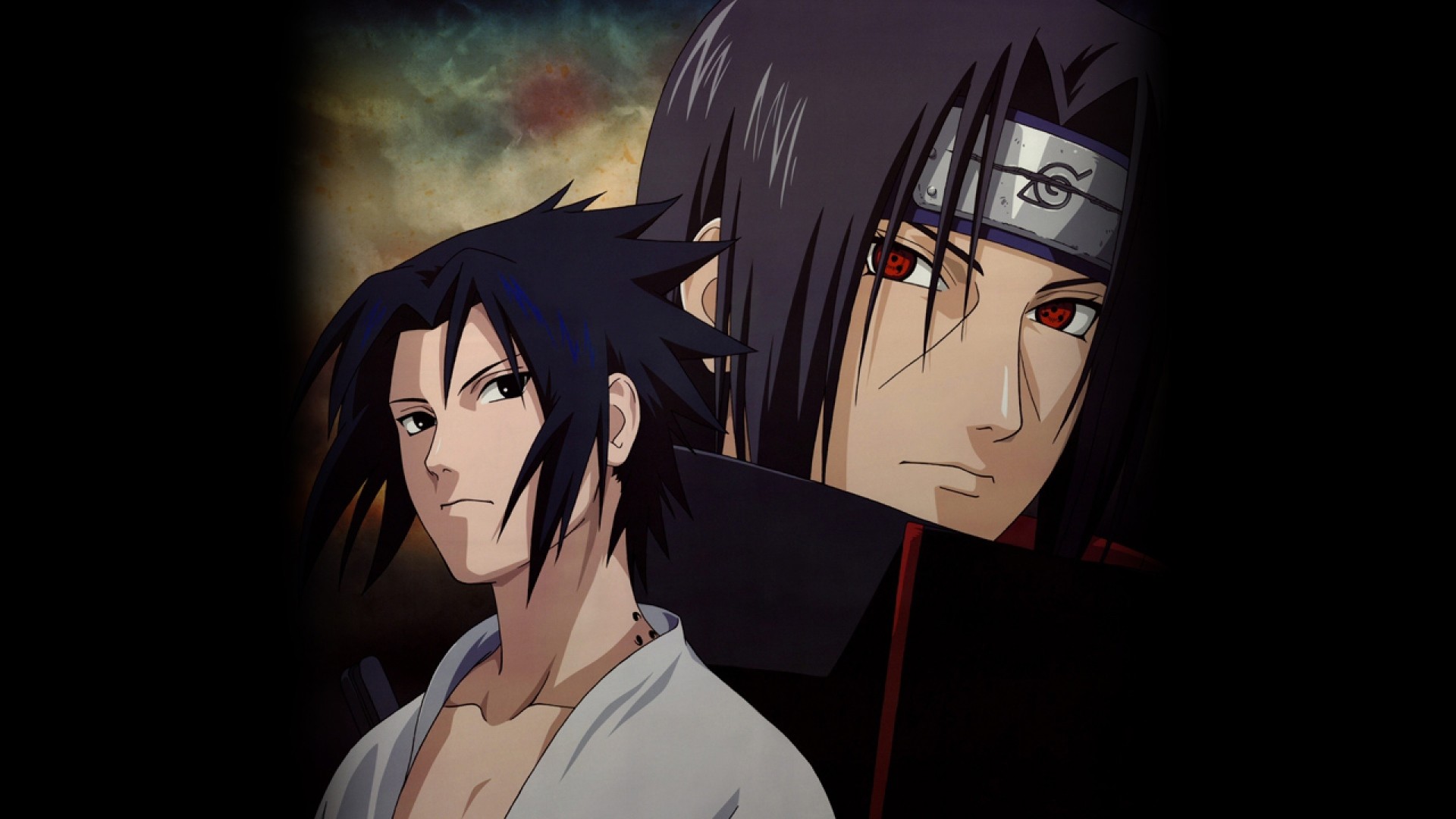 Itachi Uchiha, Sasuke Uchiha, Naruto, Fratelli, Full HD, sfondo per PC e portatile