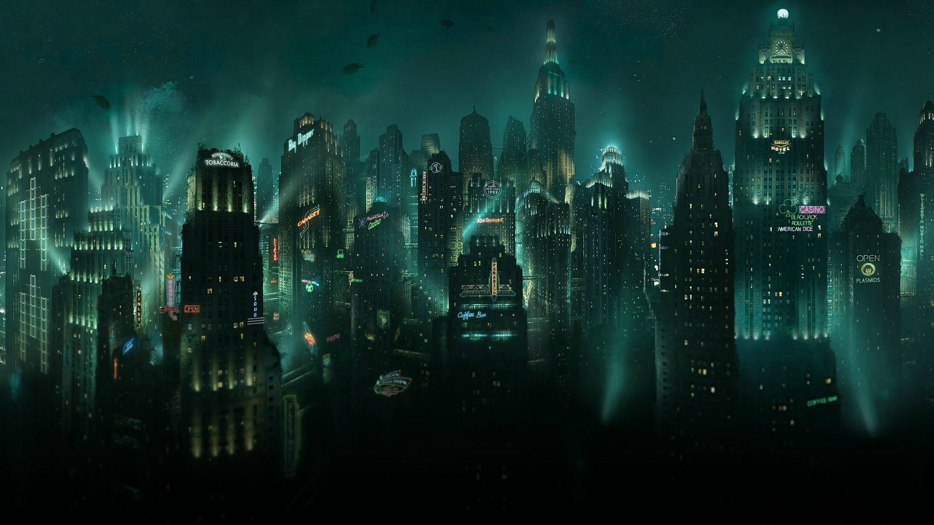 Rapture, BioShock, Città sottomarina, 1920x1080, sfondo per PC